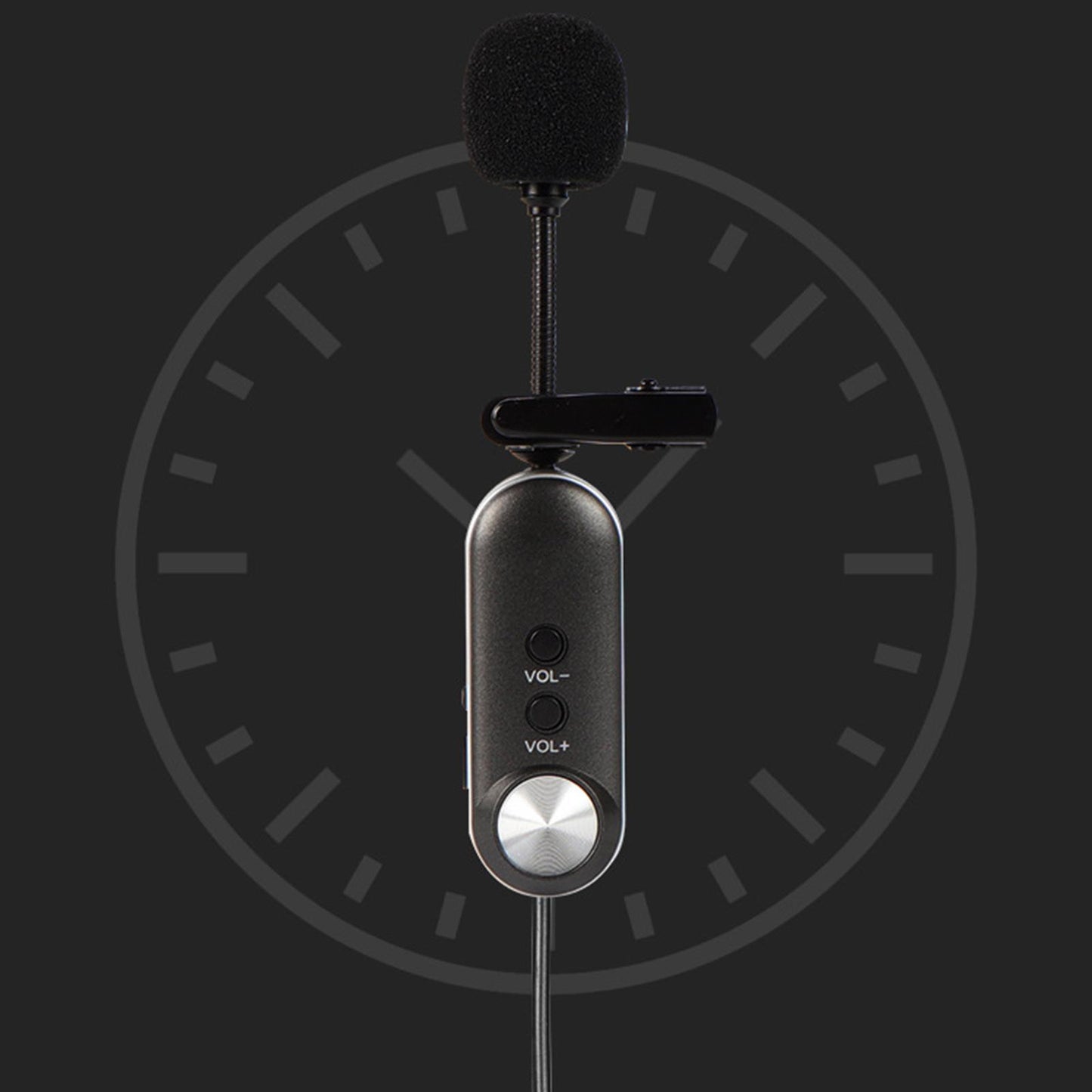 Mini Lavalier Microphone with Receiver for Lecturers Interviewers Gaming