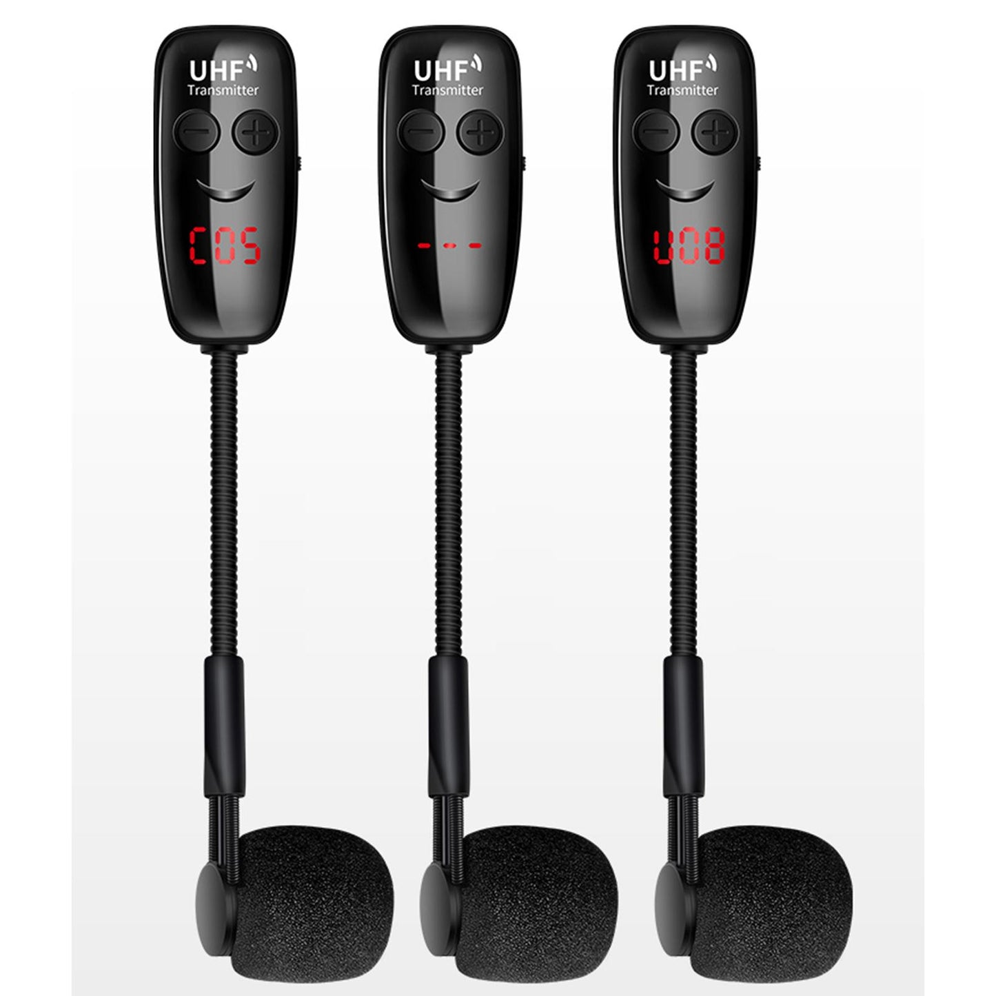 UHF Professional Microphone W/ Display Wireless Microphone 160ft Range