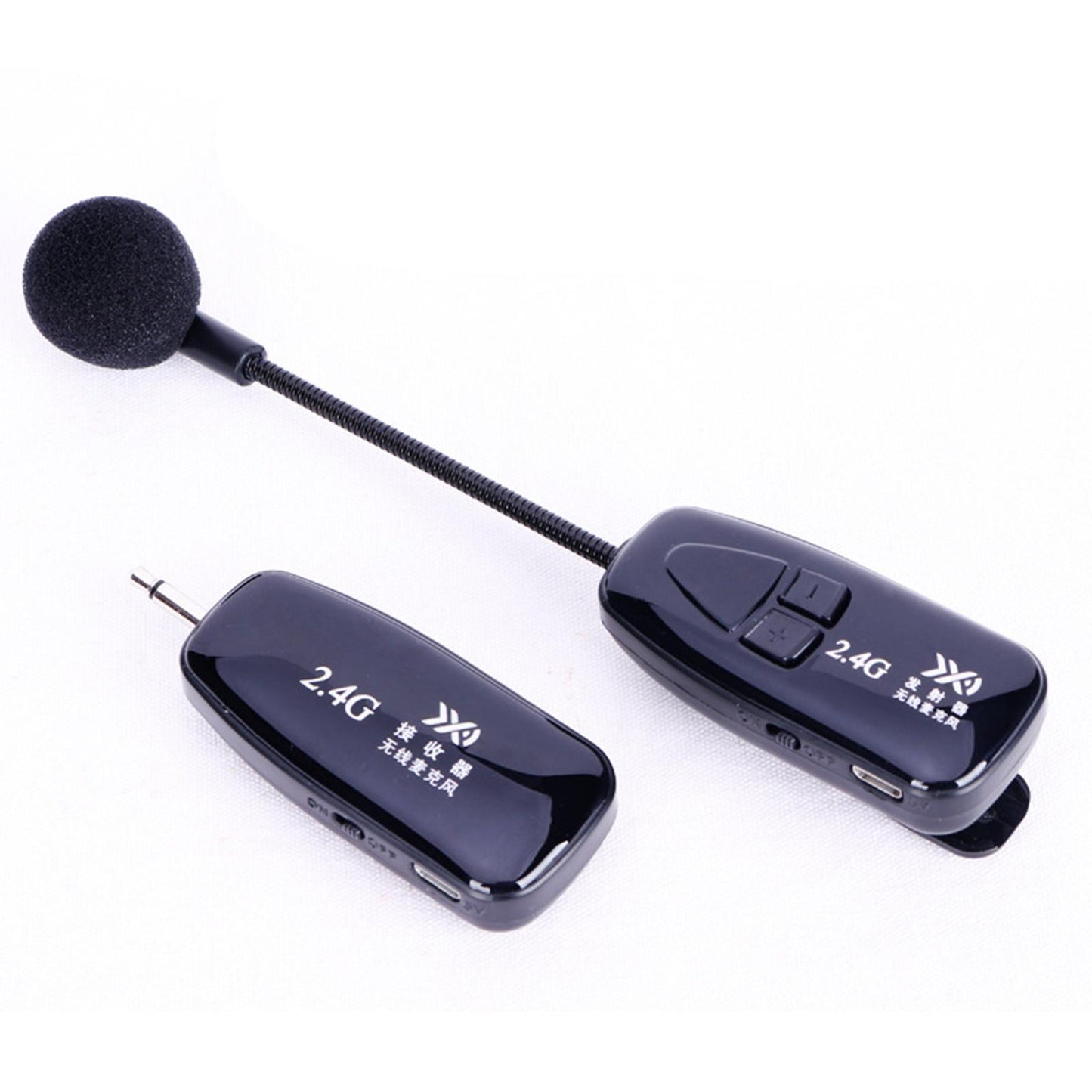 Tie Clip Mic Lapel Lavalier 2.4G Microphone for iPhone iPad iPod Smartphone