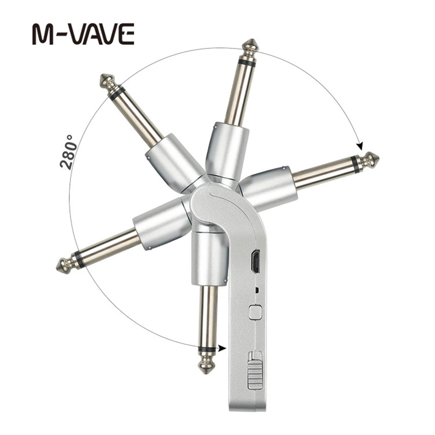 Wireless Transmitter Receiver 6 Channels Lithium Battery Rechargeable Guitar