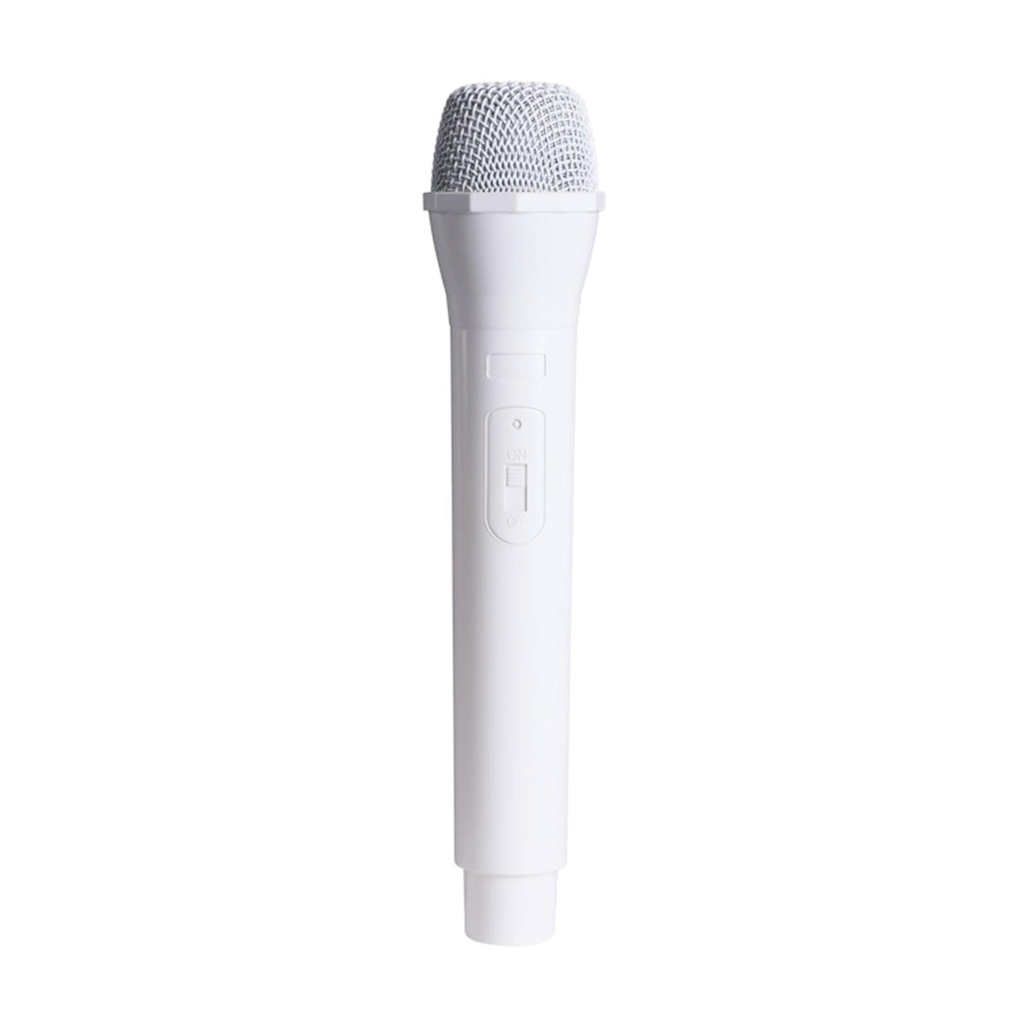 Simulated Kids Microphone Toy Pretend Play Mics for Girls Boys Chldren White