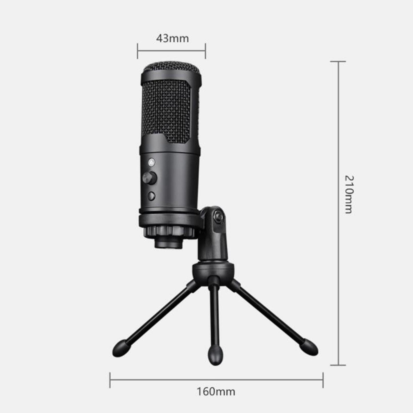 Professional USB Microphone Studio Mic for Podcasting Streaming Computer PC