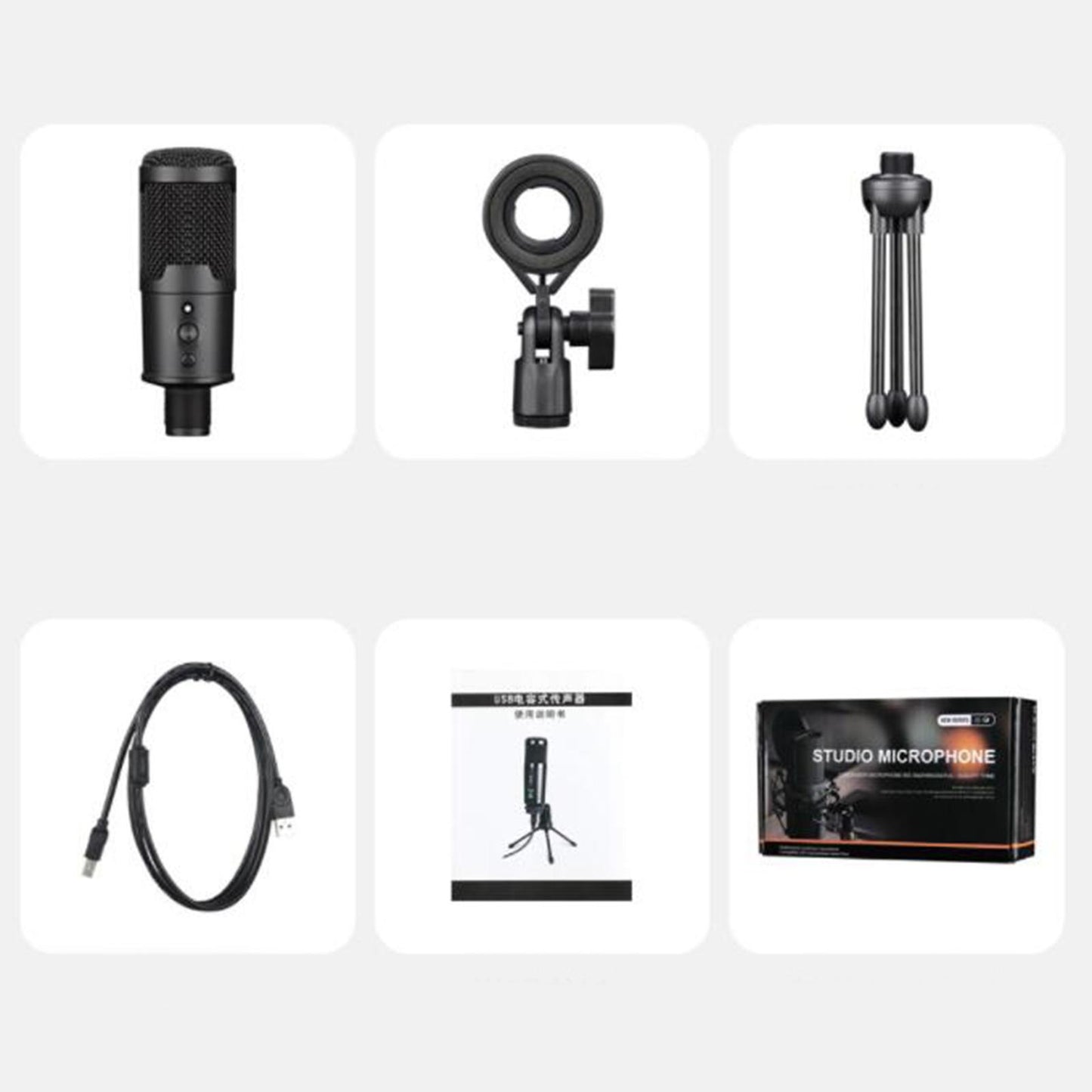 Professional USB Microphone Studio Mic for Podcasting Streaming Computer PC