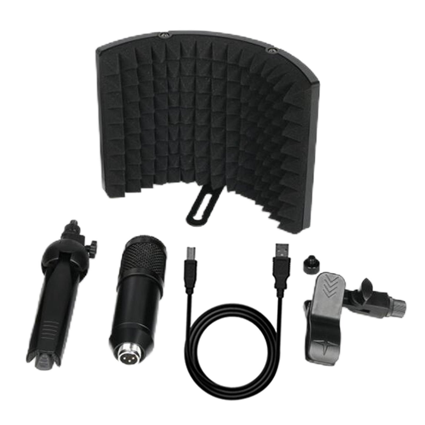 BM800 Condenser Microphone Studio Vocal Recording Mic Stand Set USB line