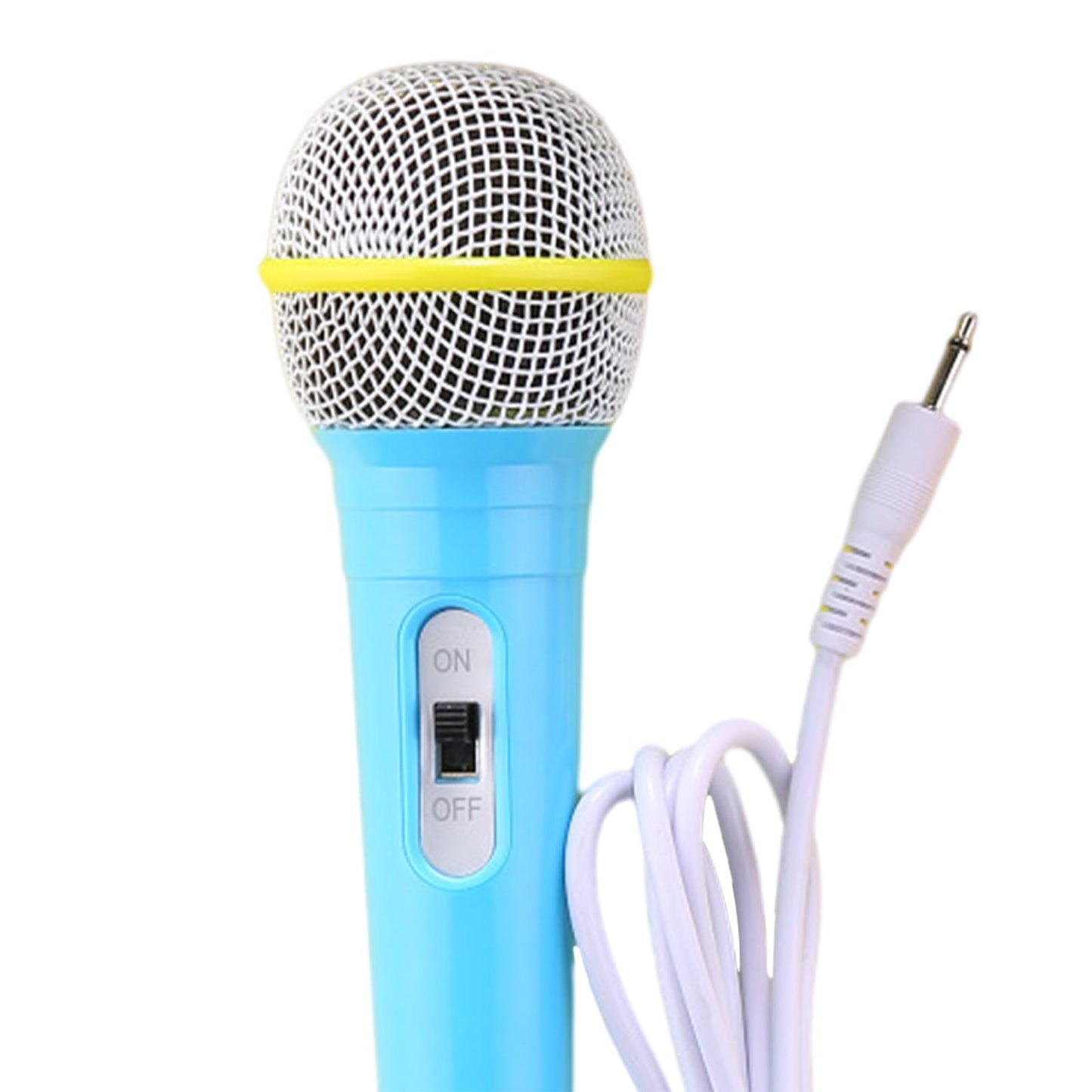 Wired Girls Boys Microphone Kids Mic Gift For Karaoke Singing Home Music Blue