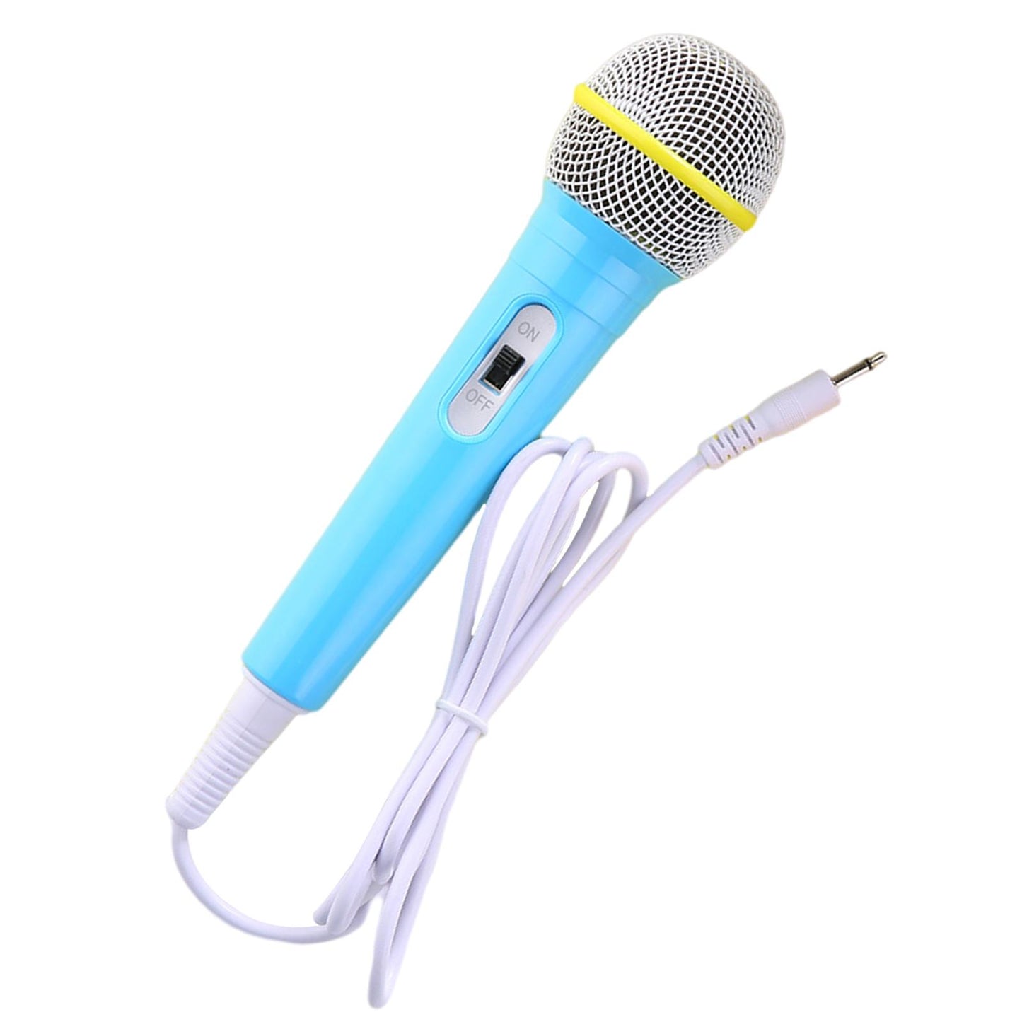 Wired Girls Boys Microphone Kids Mic Gift For Karaoke Singing Home Music Blue