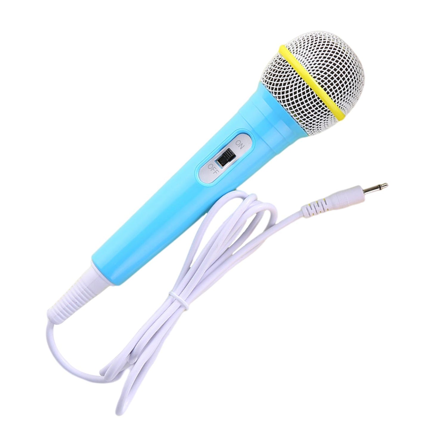 Wired Girls Boys Microphone Kids Mic Gift For Karaoke Singing Home Music Blue