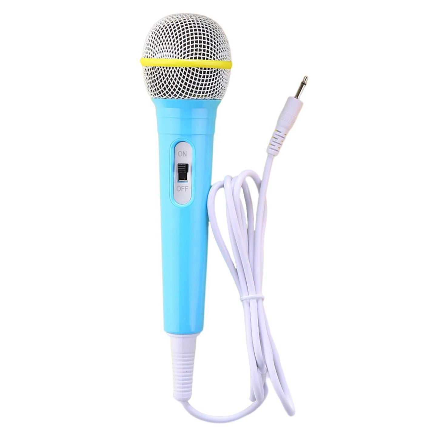 Wired Girls Boys Microphone Kids Mic Gift For Karaoke Singing Home Music Blue