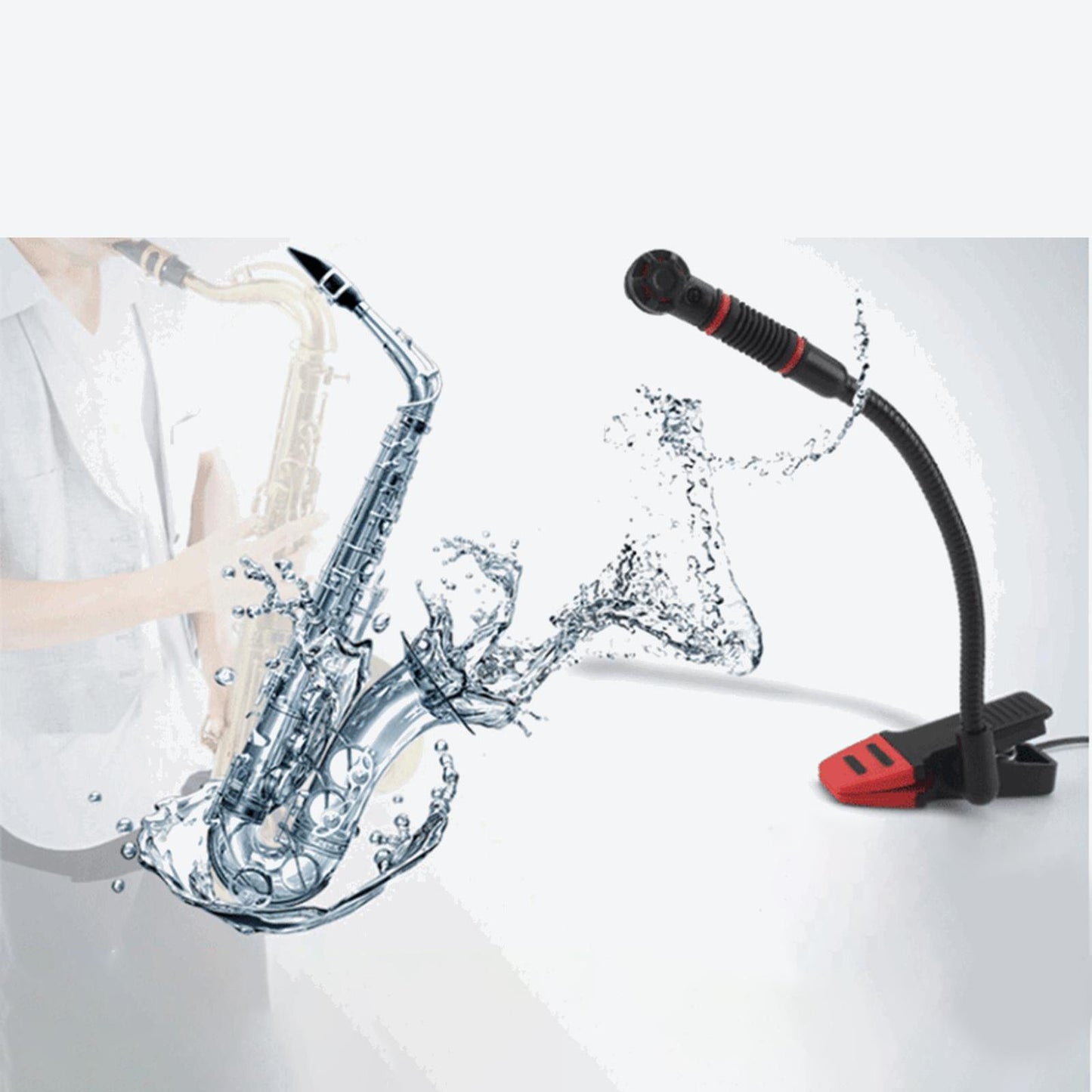 Saxophone Mic Microphone System Clip on Musical Instruments Trumpet