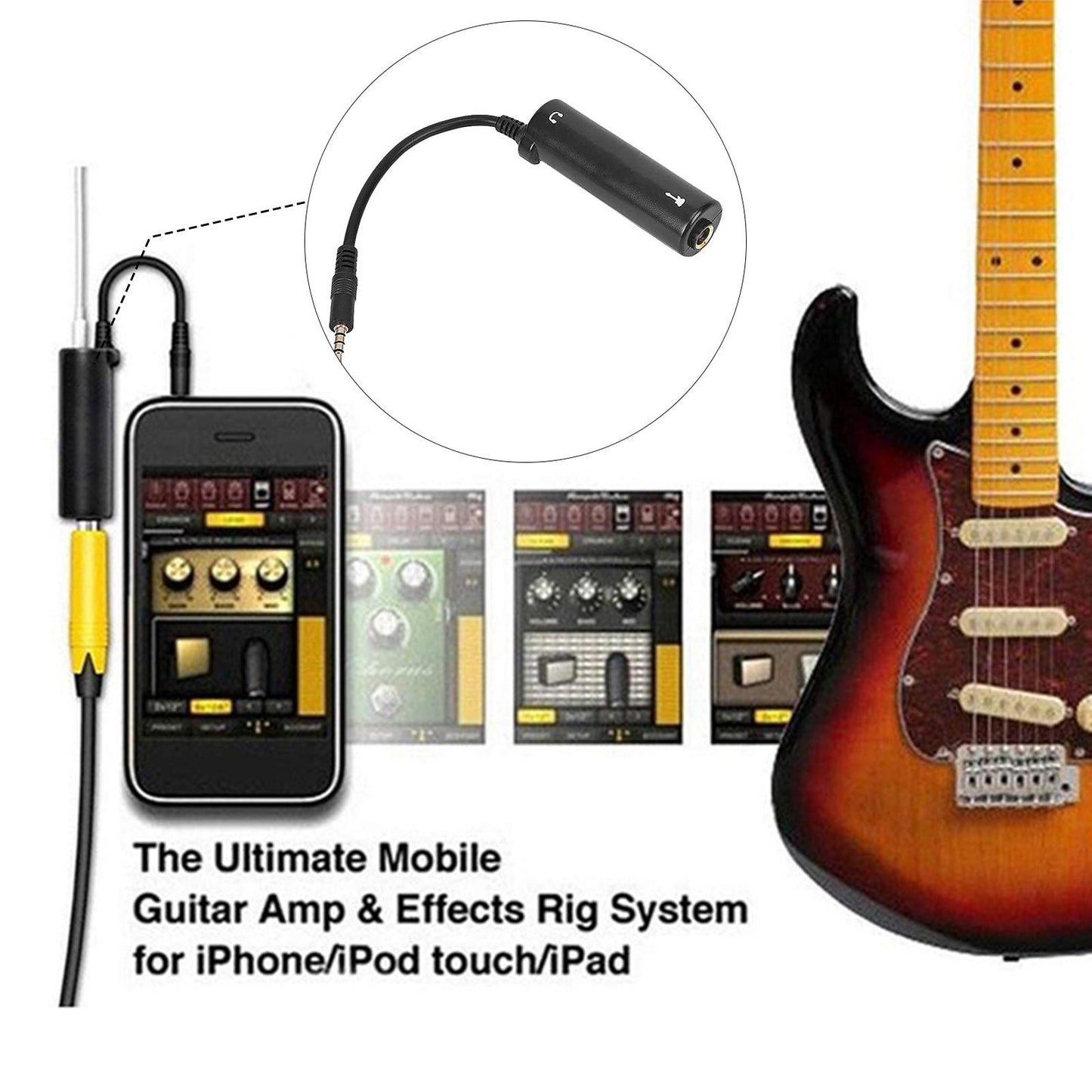 Guitar Interface Converter Stringed Instruments for Beginners Students