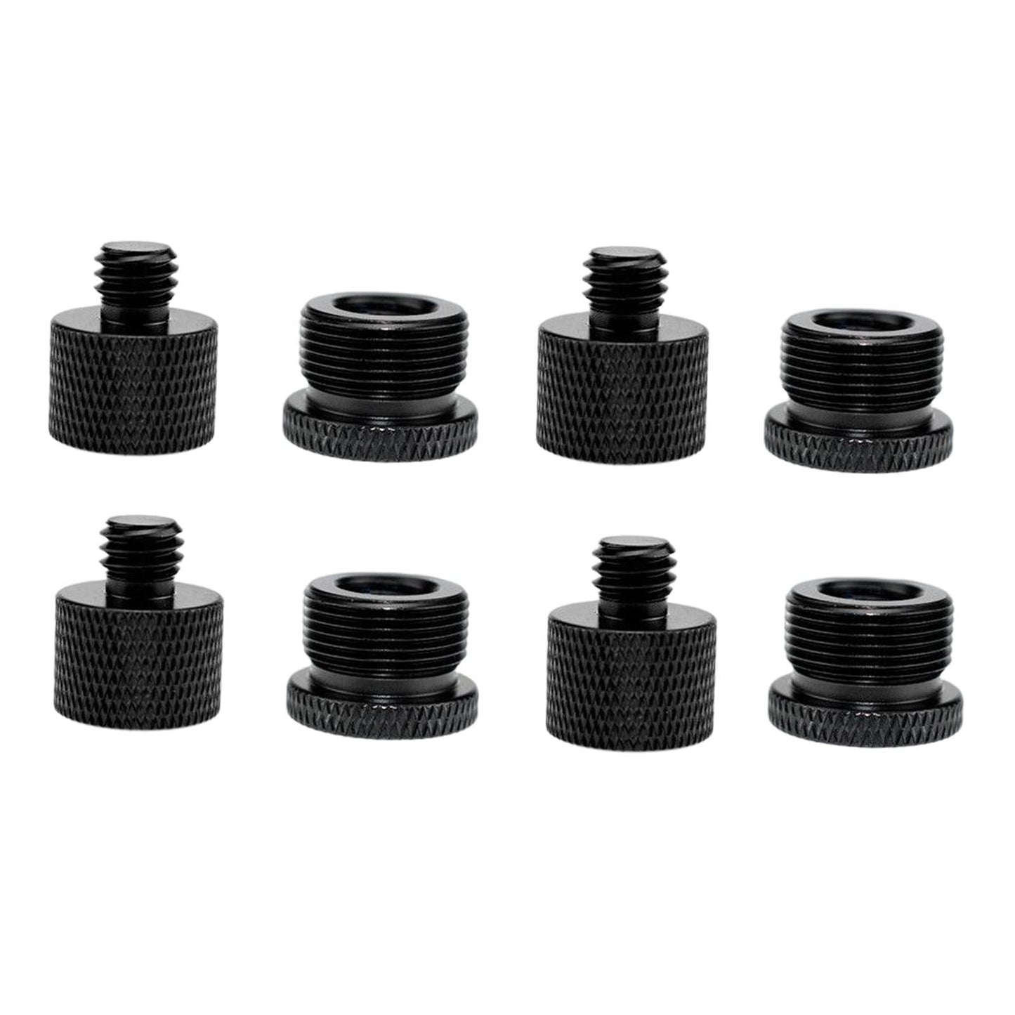 8Pcs Mic Stand Adapter Universal Screw Adapter Thread for Microphone Stand