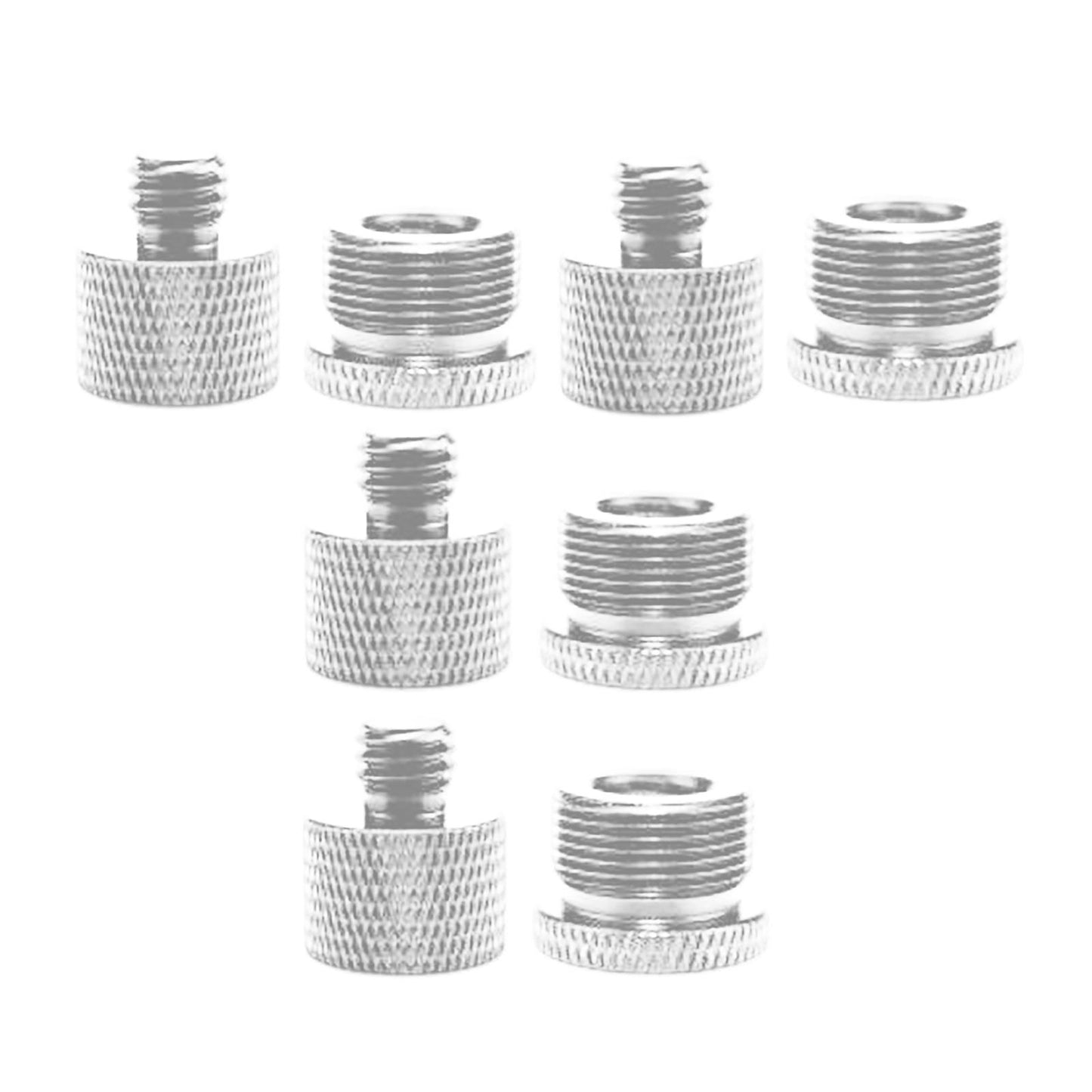 8Pcs Screw Thread Adapter for Microphone Stand (5/8 Male to 3/8 Female)