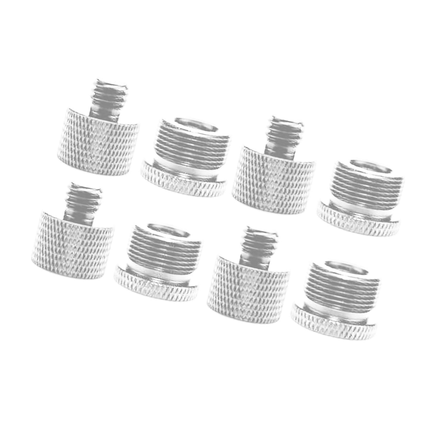 8Pcs Screw Thread Adapter for Microphone Stand (5/8 Male to 3/8 Female)