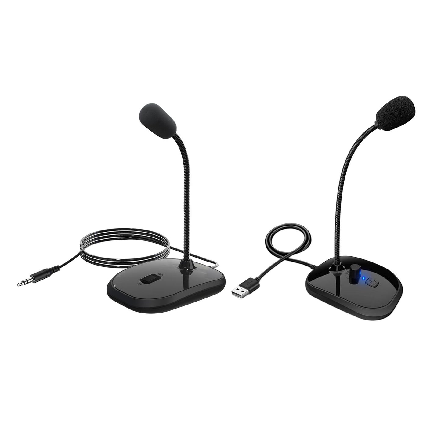 Computer Microphone Omnidirectional Condenser Mic for Streaming Facebook USB