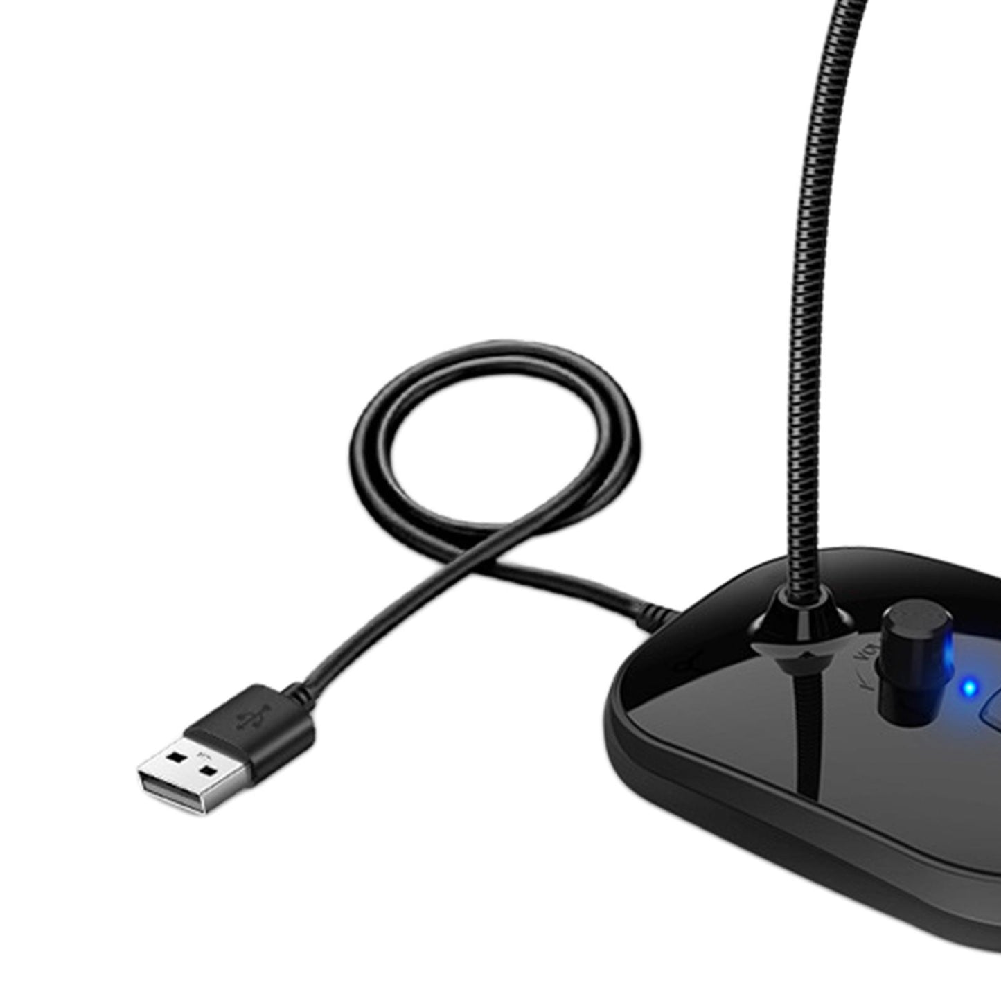 Computer Microphone Omnidirectional Condenser Mic for Streaming Facebook USB