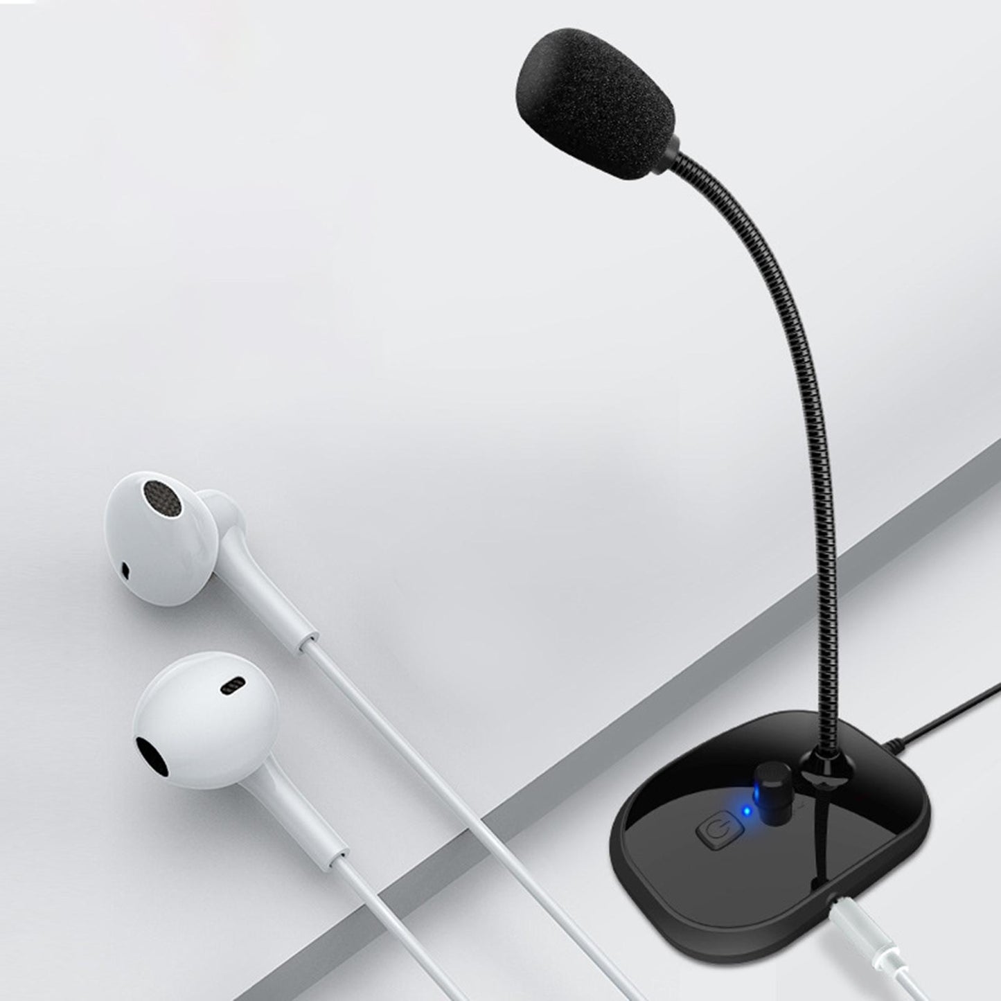 Computer Microphone Omnidirectional Condenser Mic for Streaming Facebook USB