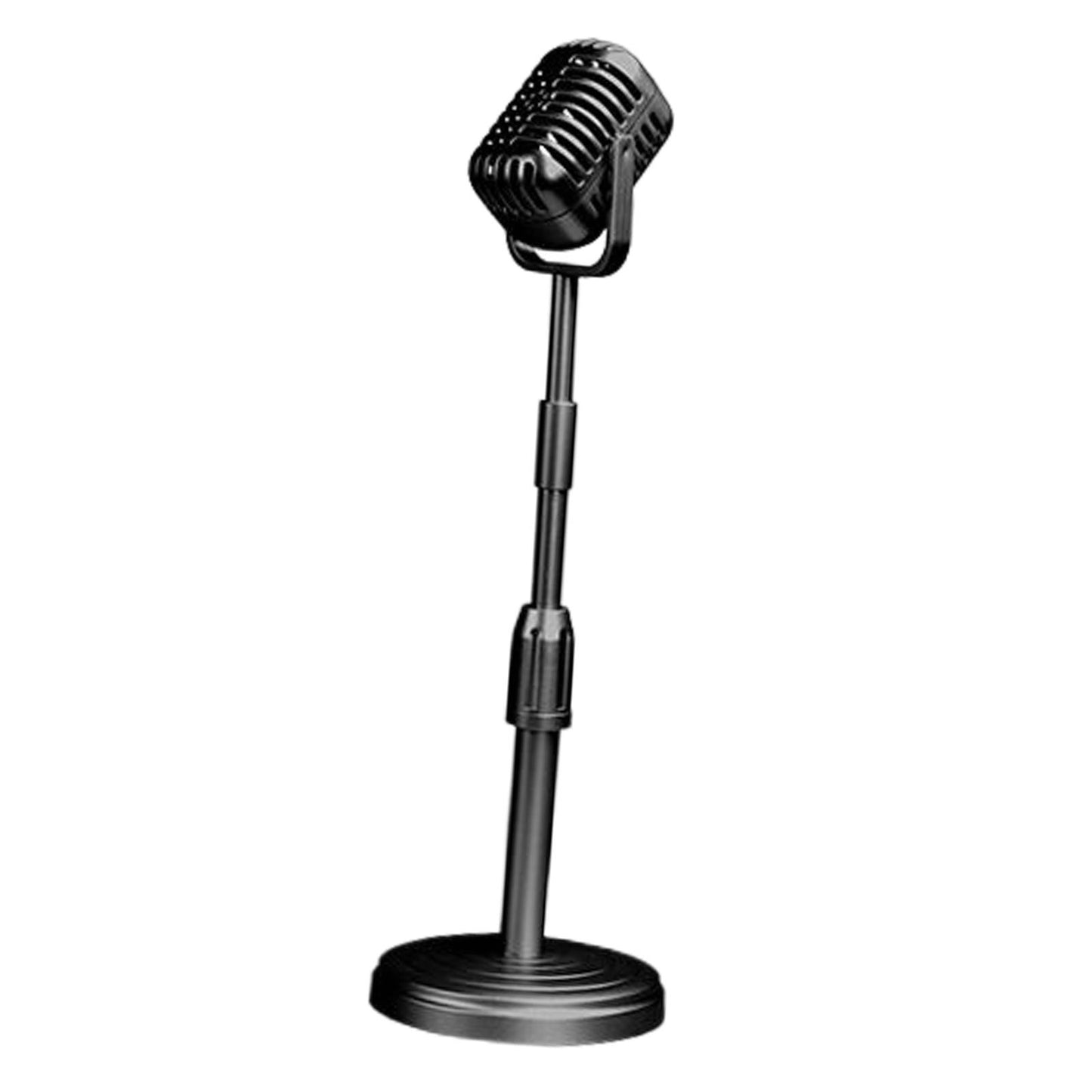 Simulation Classic Retro Vintage Style Mic Prop Photography with Stand Black