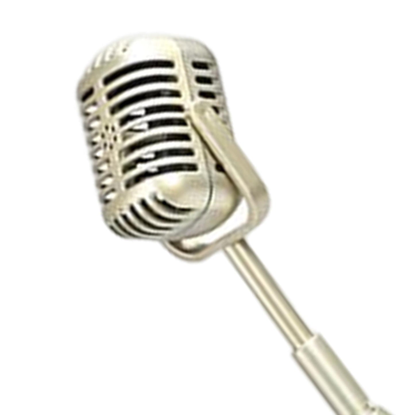 Simulation Classic Retro Vintage Style Mic Prop Photography with Stand Golden