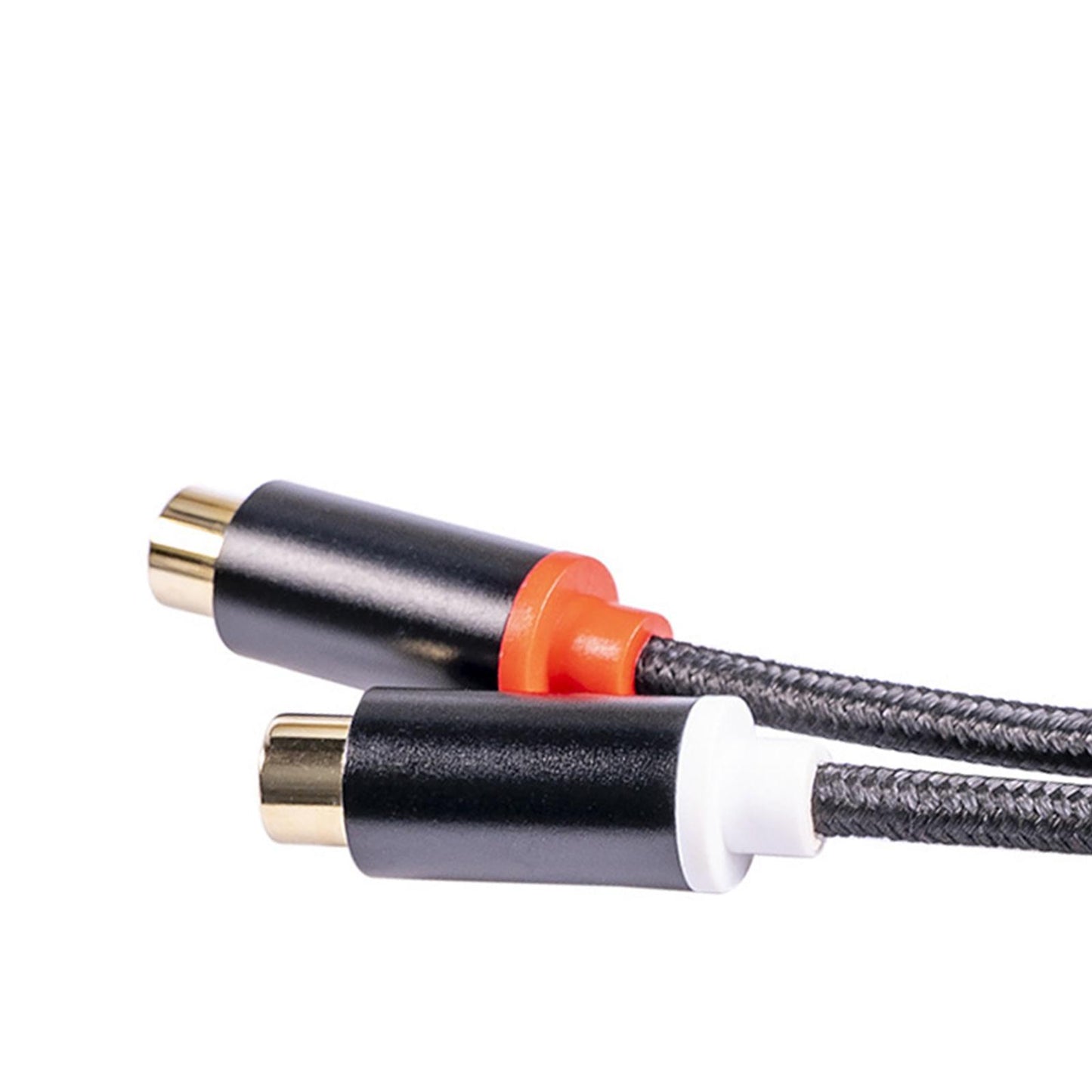 30cm Stereo Audio Cable Aluminum Foil Braided for Smartphone Speakers MP3