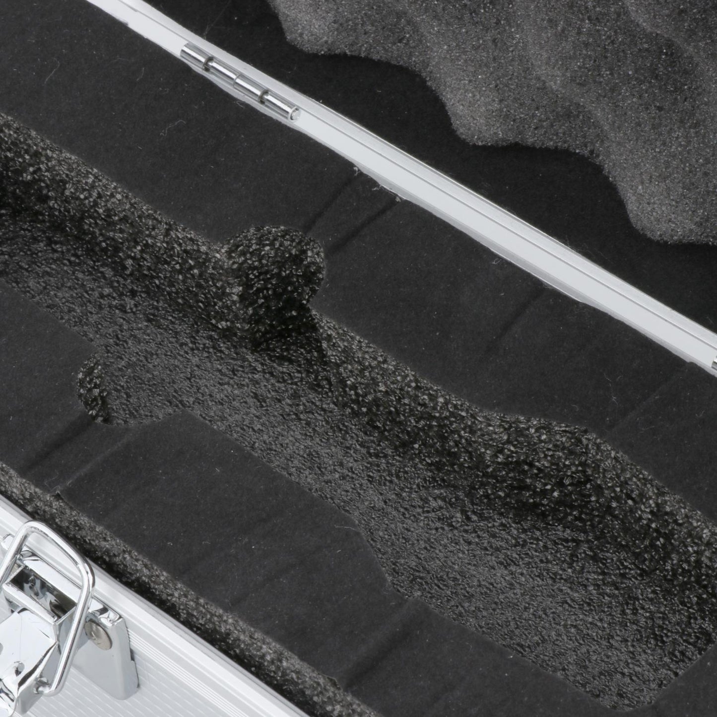 Portable Microphone Storage Case with Sponge Suitcase Mic Toolbox Silver