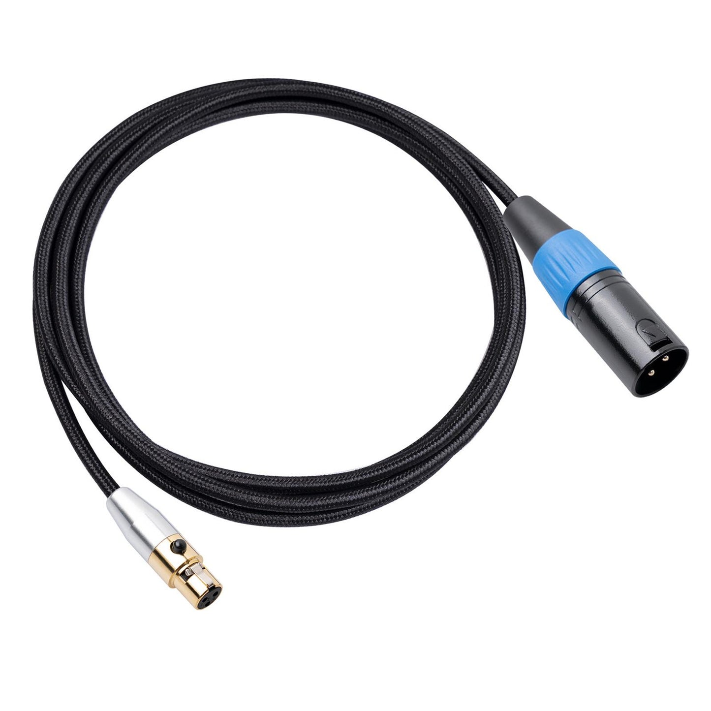 4.5mm MINI XLR Female to XLR Male Stereo Audio Adapter Cable Mini Jack 3M