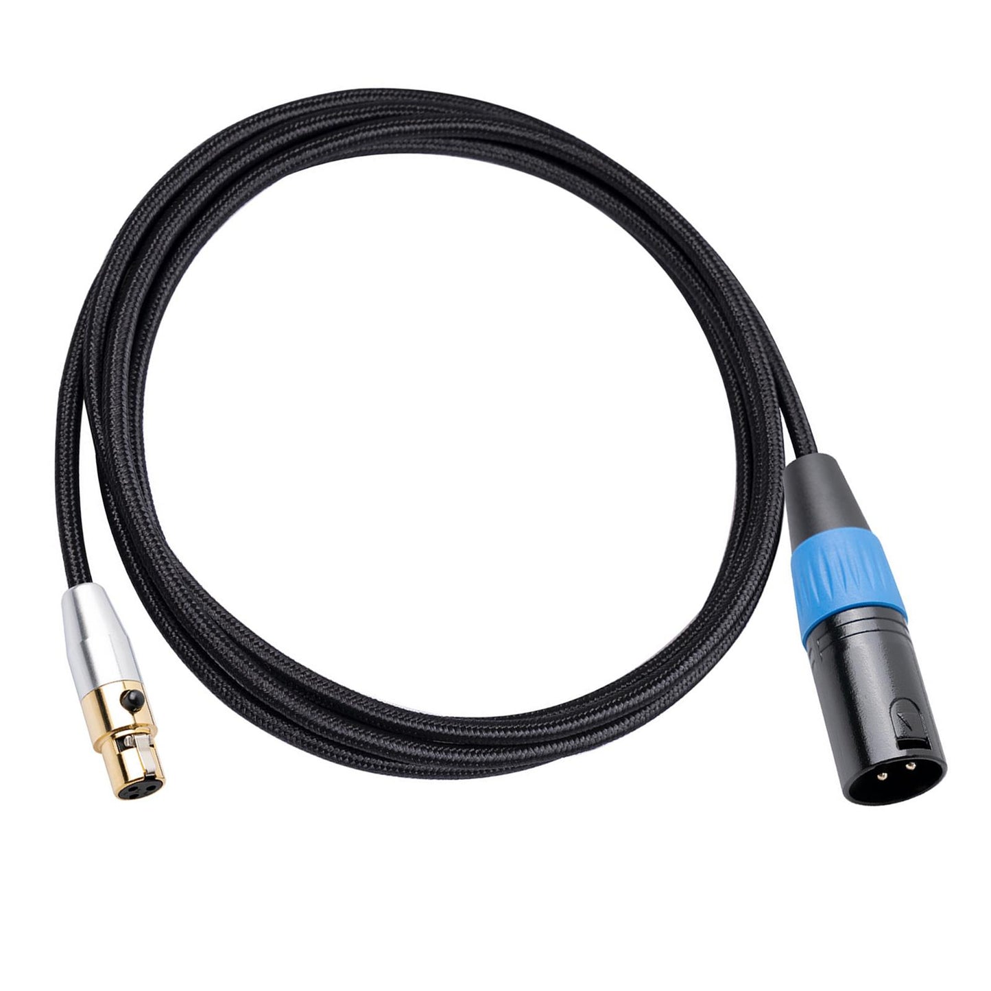 4.5mm MINI XLR Female to XLR Male Stereo Audio Adapter Cable Mini Jack 3M