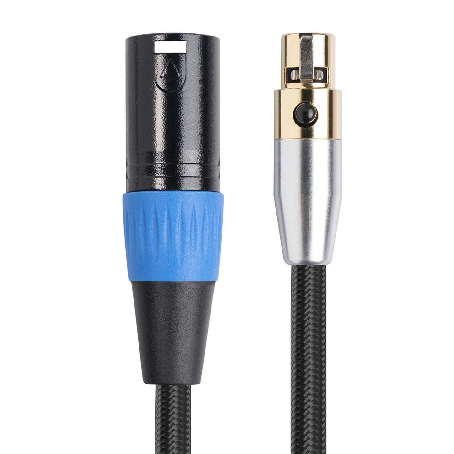 4.5mm MINI XLR Female to XLR Male Stereo Audio Adapter Cable Mini Jack 0.3M