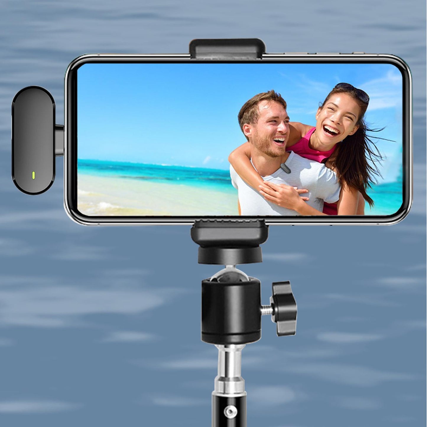 Wireless Lapel Mic Lavalier Microphone Type C with Charging Box Professional Dual Mic