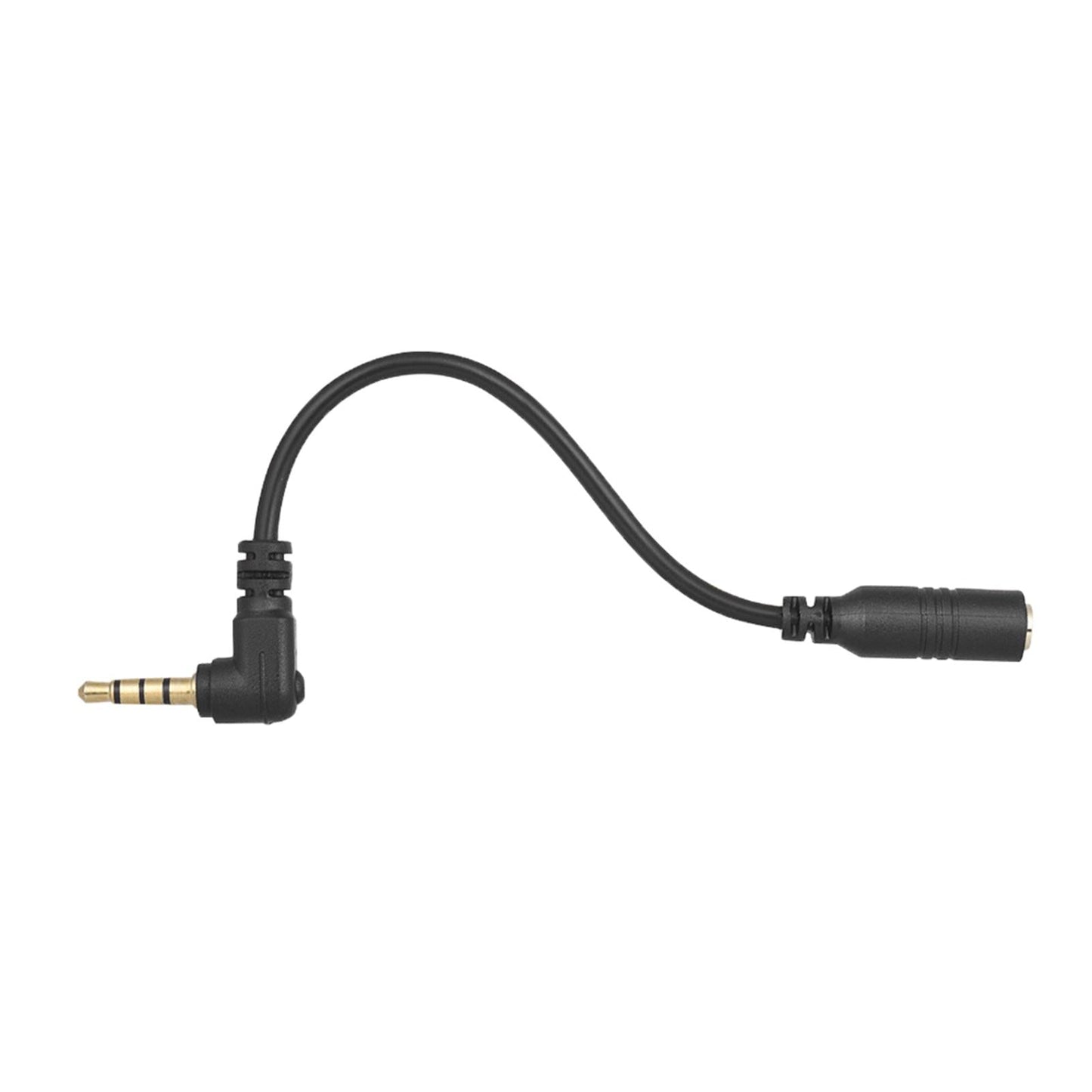 3.5mm 3 Pole TRS Female to 4 Pole TRRS Male Mic Cable for Camera Phone