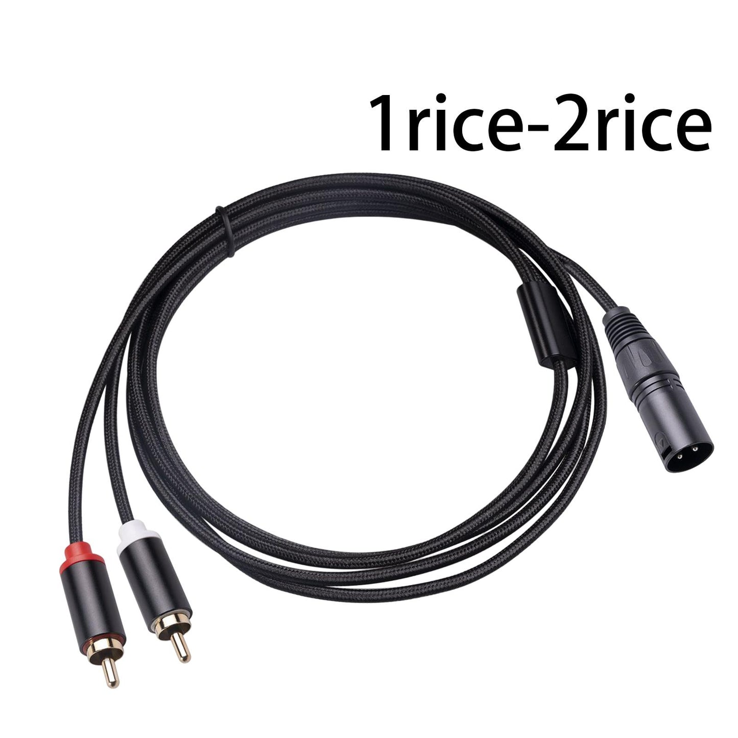 XLR to Dual Cable HiFi Stereo for Phones Mixers Home Theater Components 1m