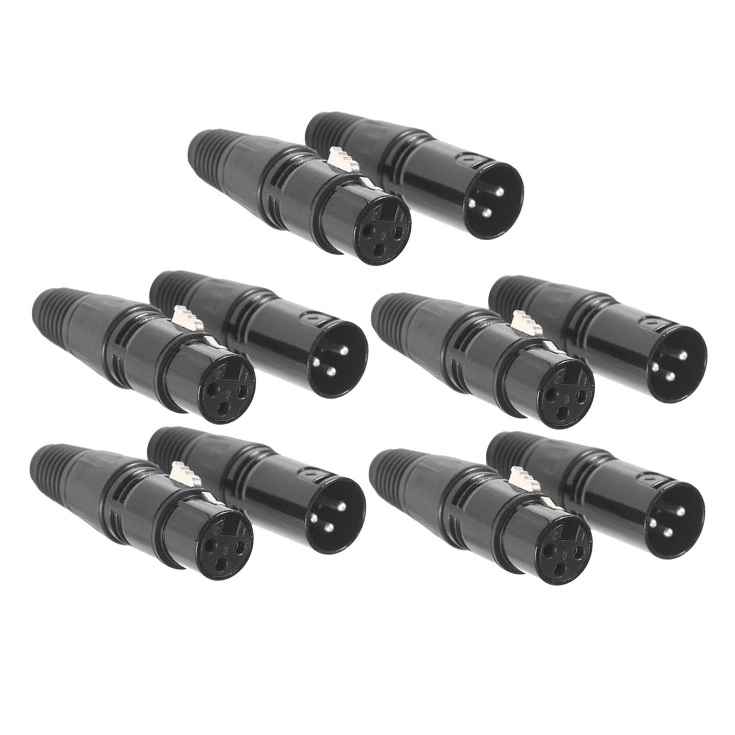 Premium Dmx 3Pin Male & Female Mic Snake Plug for Studio Recording Speakers