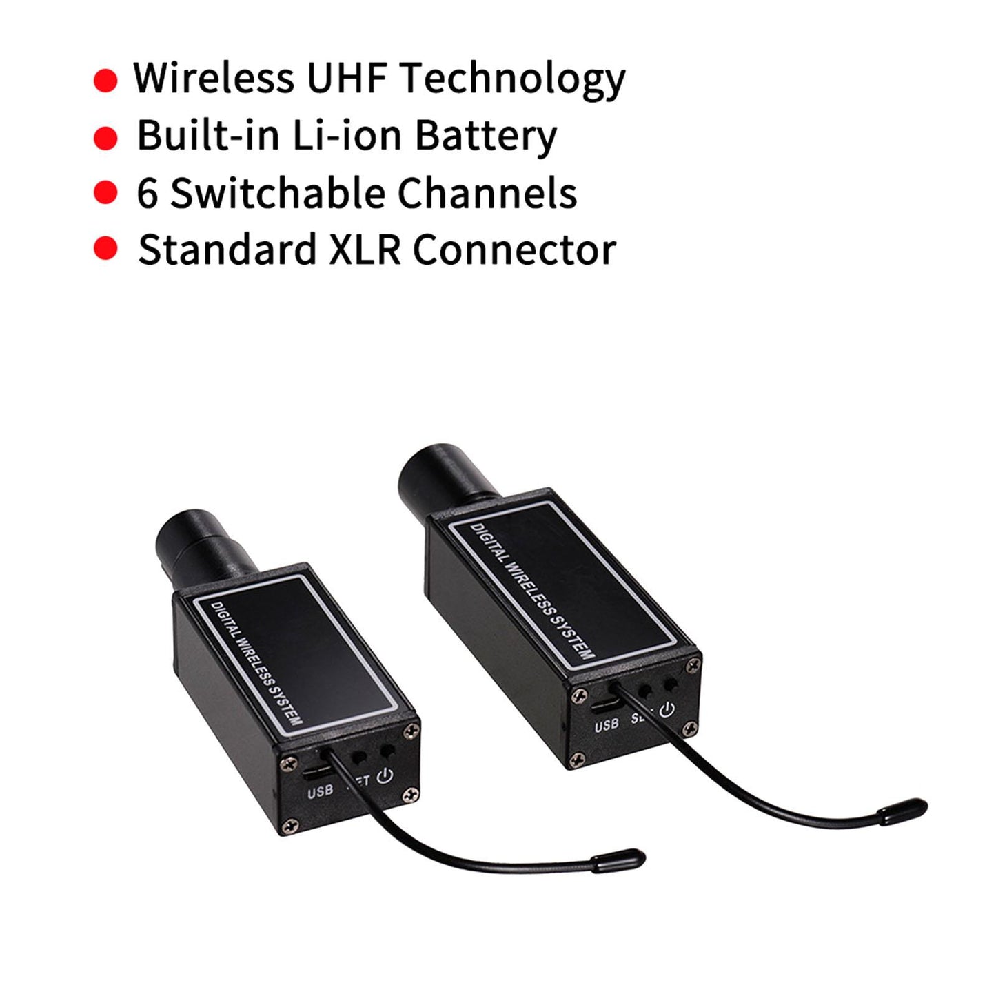 Transmitter Receiver System Stable for Recording Studios Speaking