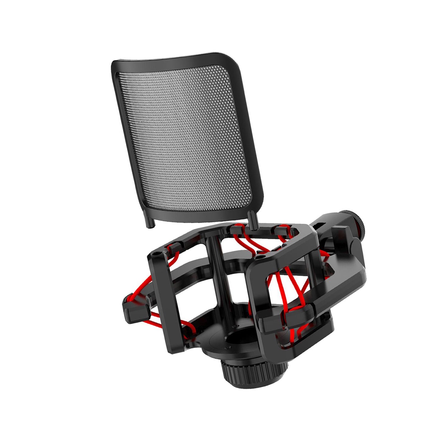 Microphone Shock Mount Suspension for Condenser Microphone Broadcasting red