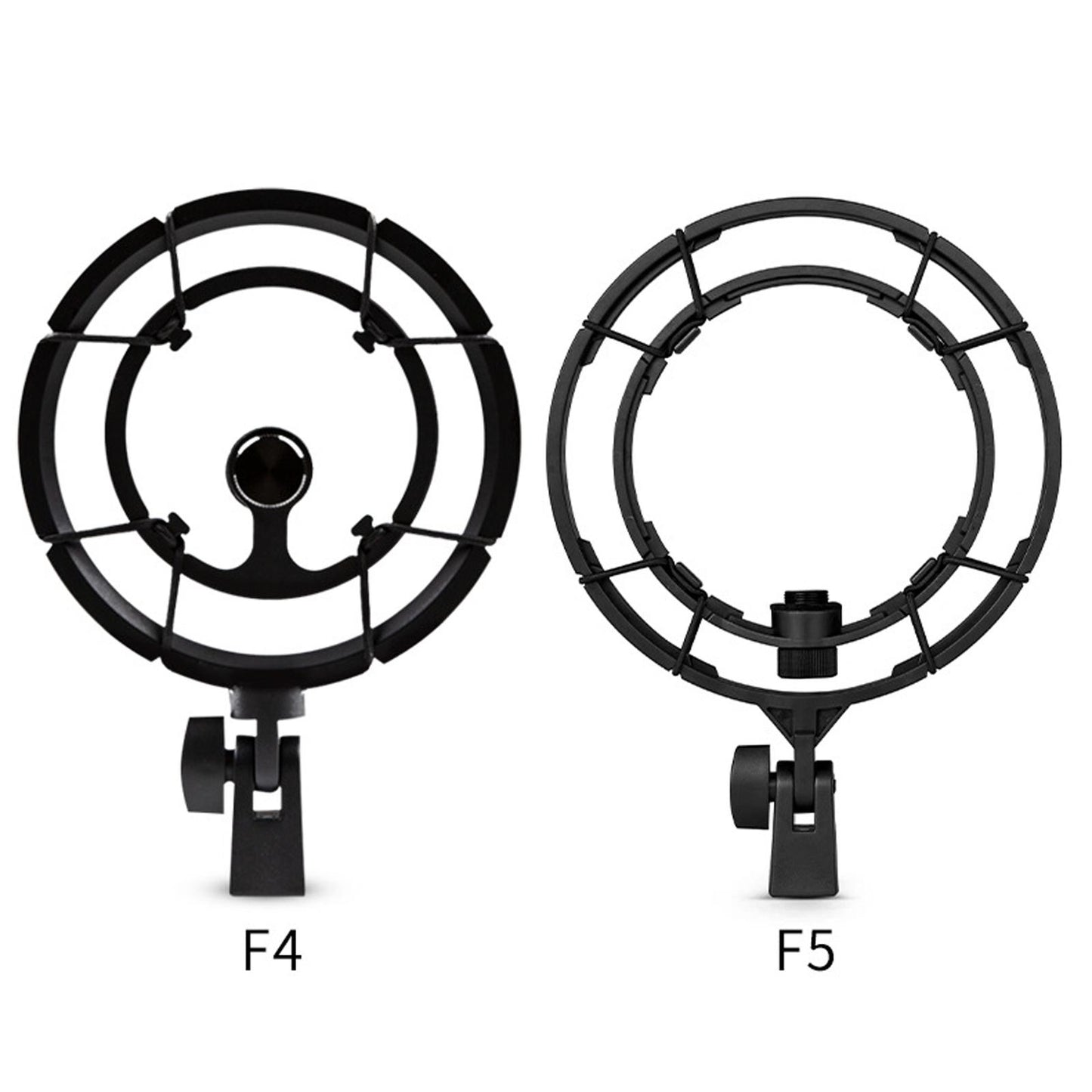 Mic Shock Mount Holder Mic Holder Adjustable Sturdy for Studio Recording F4