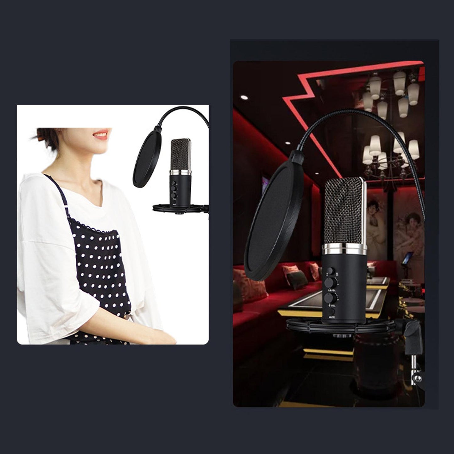 Mic Shock Mount Holder Mic Holder Adjustable Sturdy for Studio Recording F5