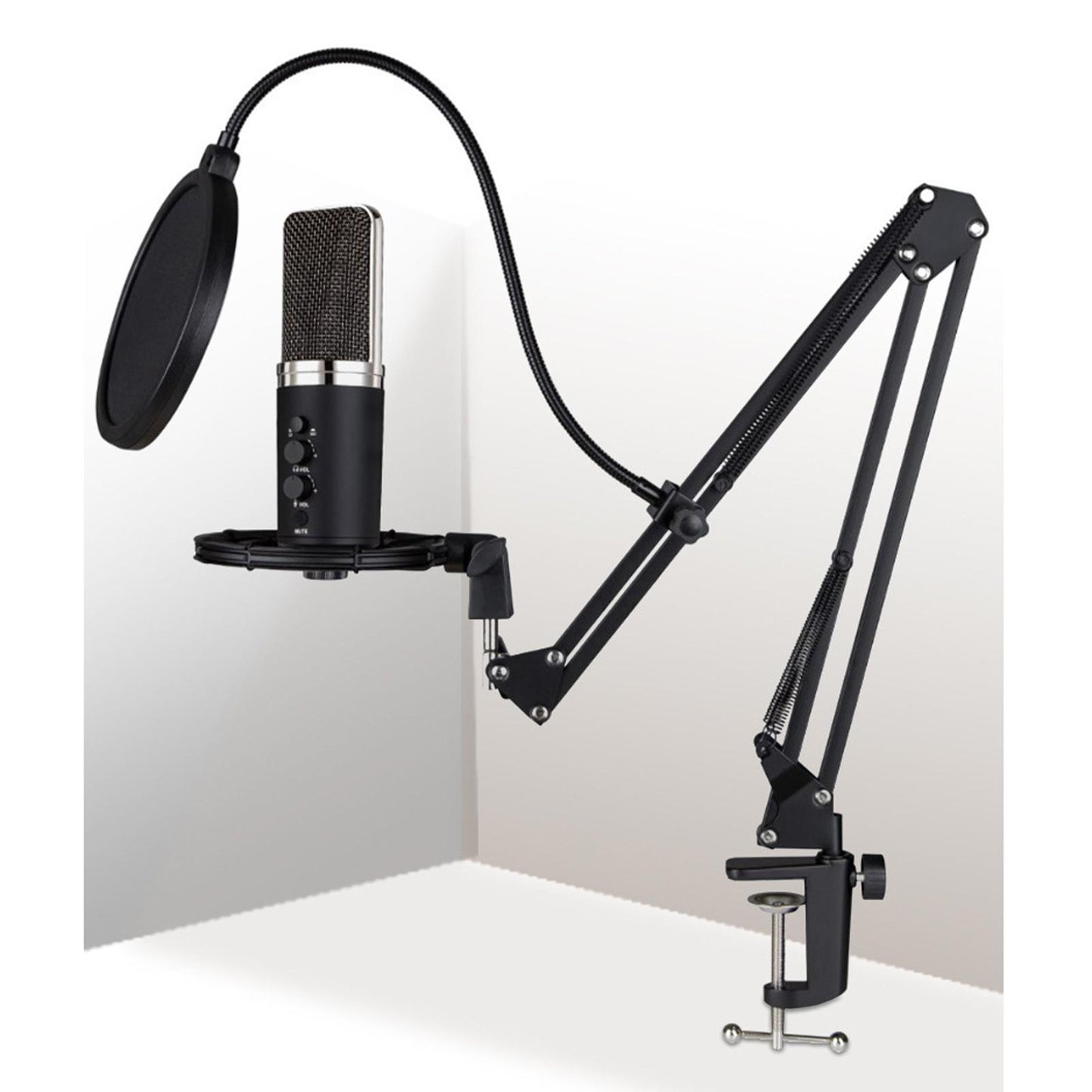 Mic Shock Mount Holder Mic Holder Adjustable Sturdy for Studio Recording F5