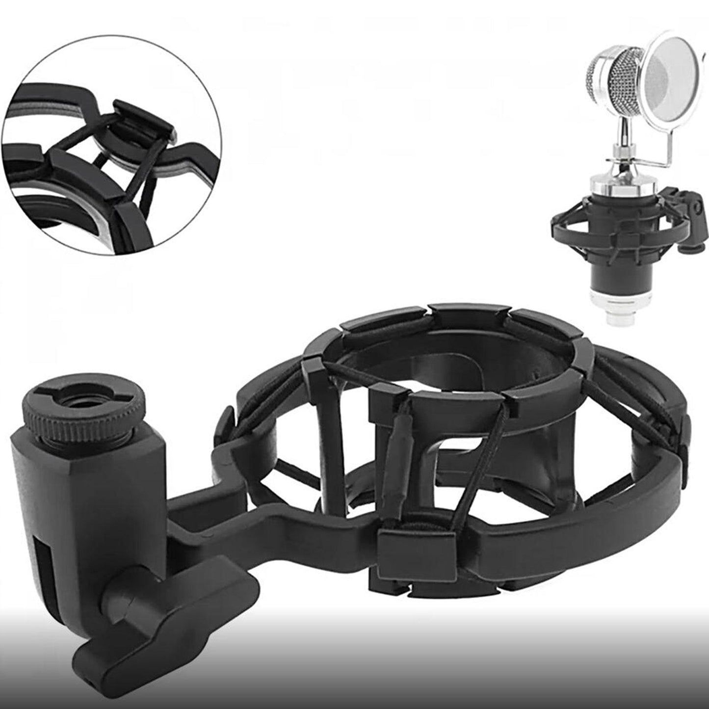 Microphone Shock Mount Mic Holder Universal Detachable for Studio Recording