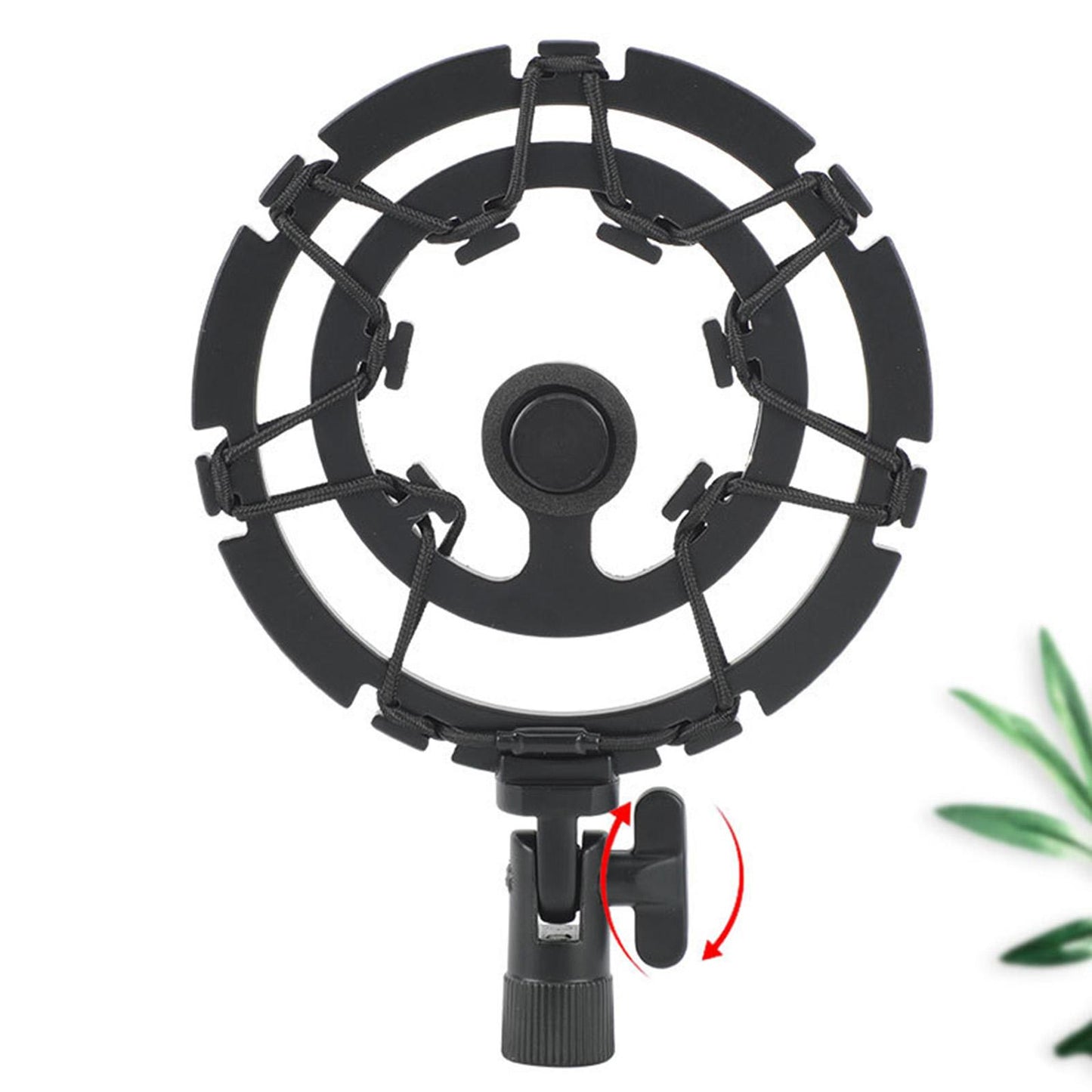 Mic Shock Mount Holder Mic Holder Clip for Home Condenser Mic Stage 16.4cmx11.9cm