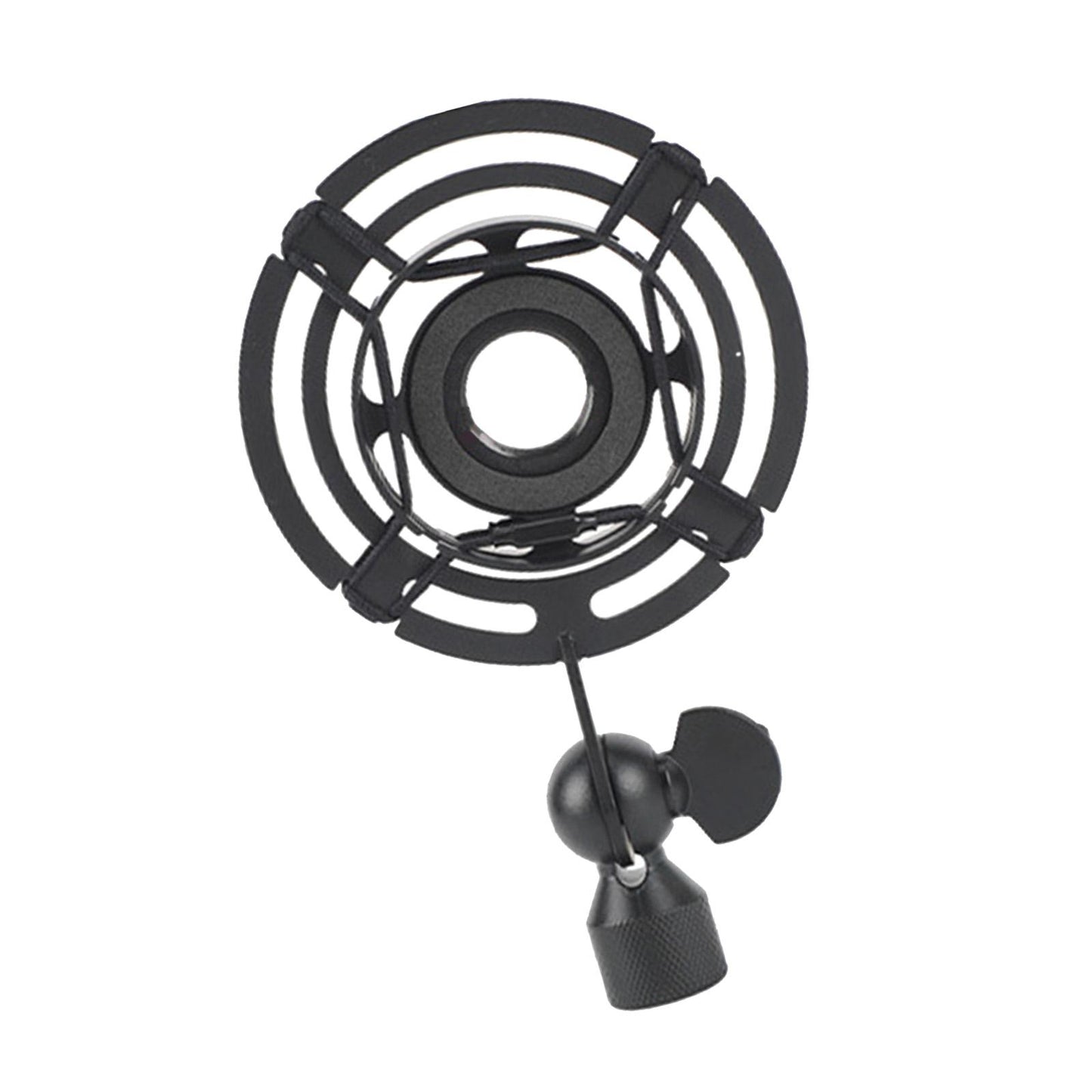 Mic Shock Mount Holder Mic Holder Clip for Home Condenser Mic Stage 16.2cmx10cm