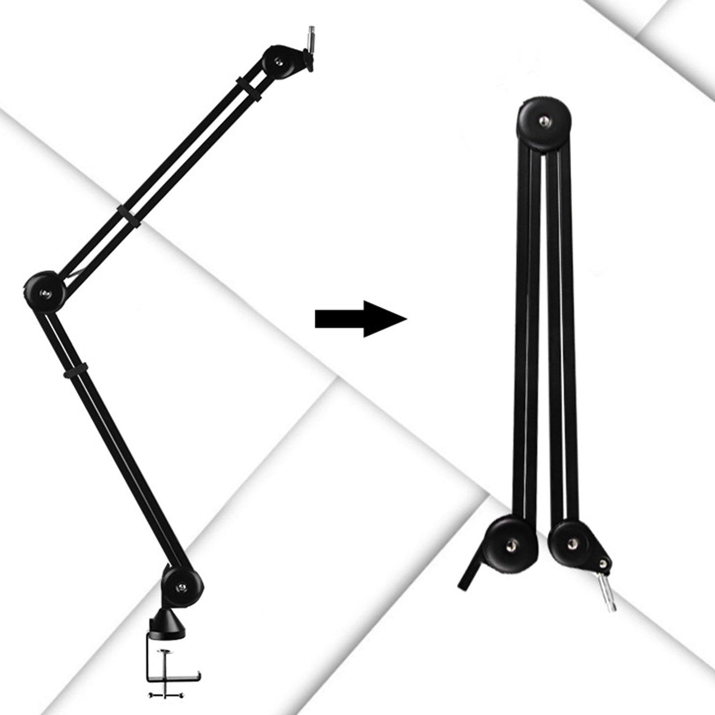 Mount Arm Stand 360 Degree Rotary Flexible for Stage Performance Concert 52cmx52cm