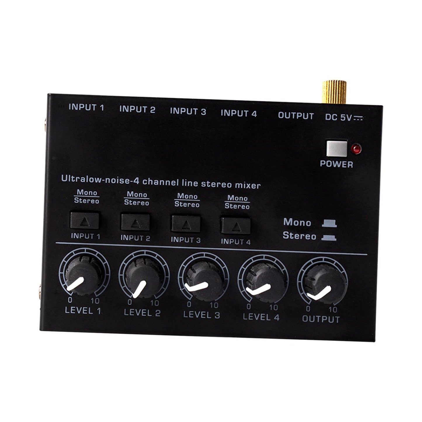 Audio Mixer Sound Mixing Console 1/4'' Audio Interface for Broadcast Studio