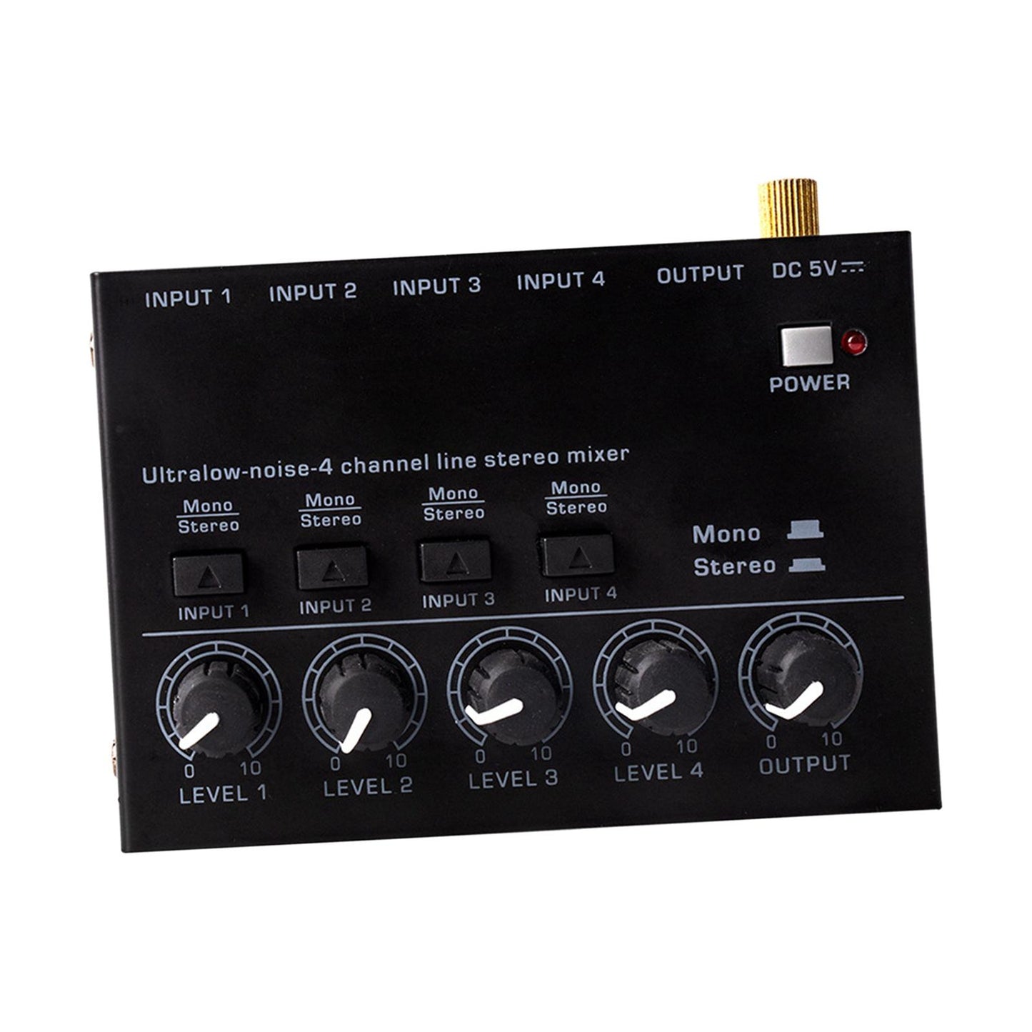 Audio Mixer Sound Mixing Console 1/4'' Audio Interface for Broadcast Studio