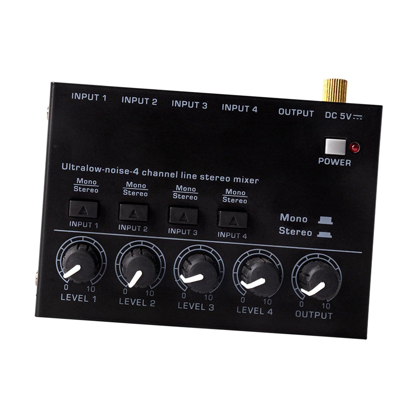 Audio Mixer Sound Mixing Console 1/4'' Audio Interface for Broadcast Studio