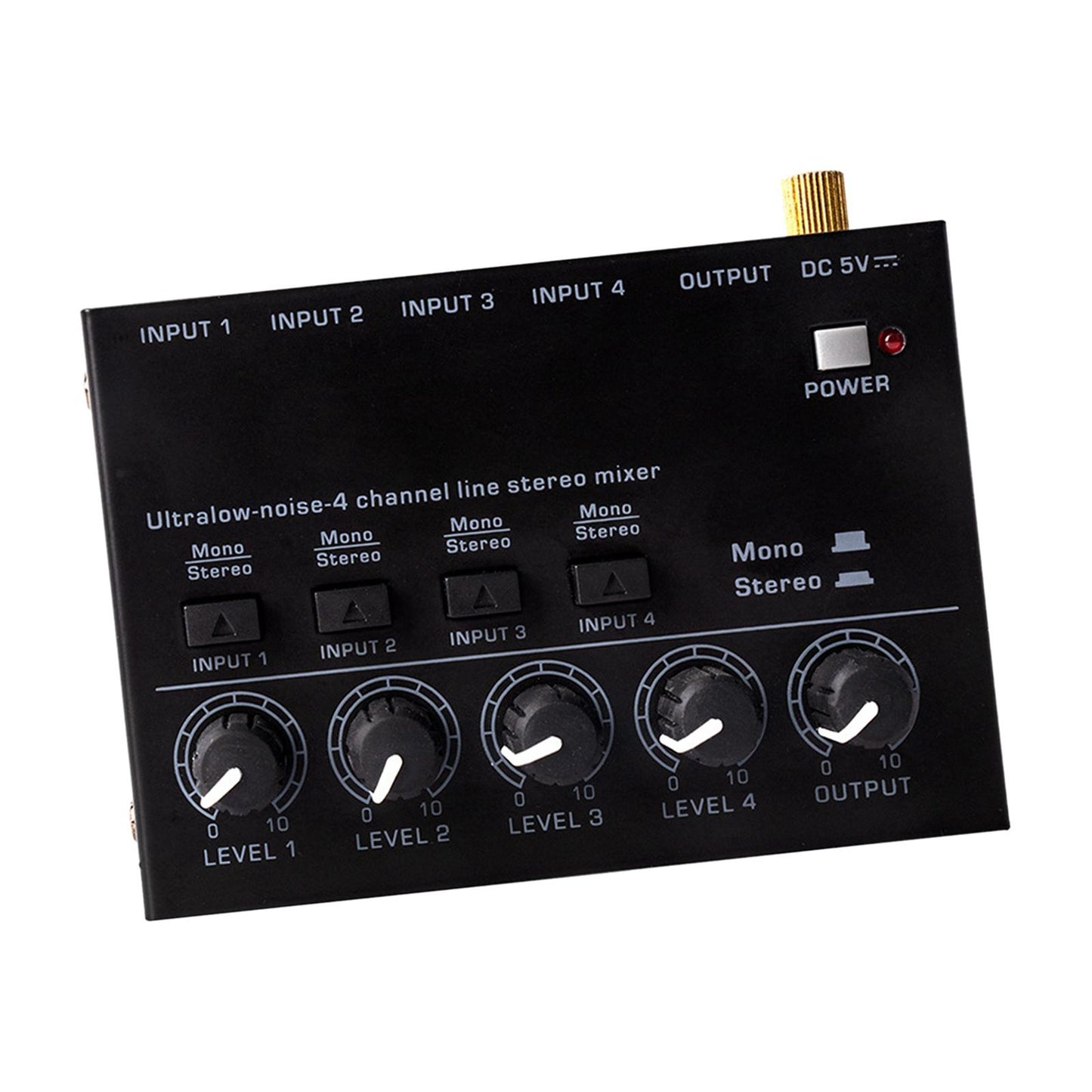 Audio Mixer Sound Mixing Console 1/4'' Audio Interface for Broadcast Studio