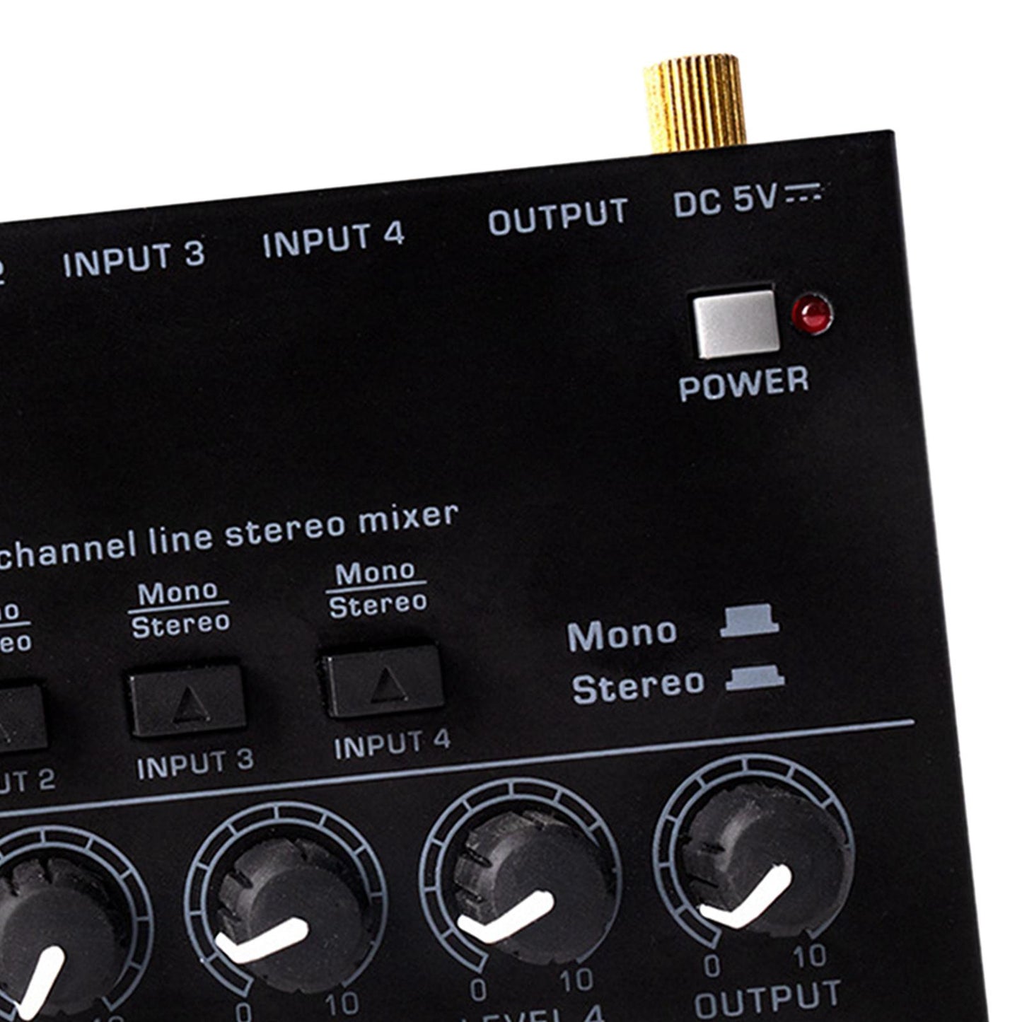 Audio Mixer Sound Mixing Console 1/4'' Audio Interface for Broadcast Studio