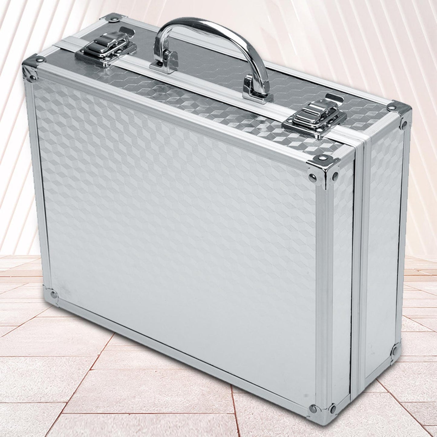 Shockproof Microphone Carry Case Foam Compartment Sturdy for Microphone 34 x 22 x 10.5cm