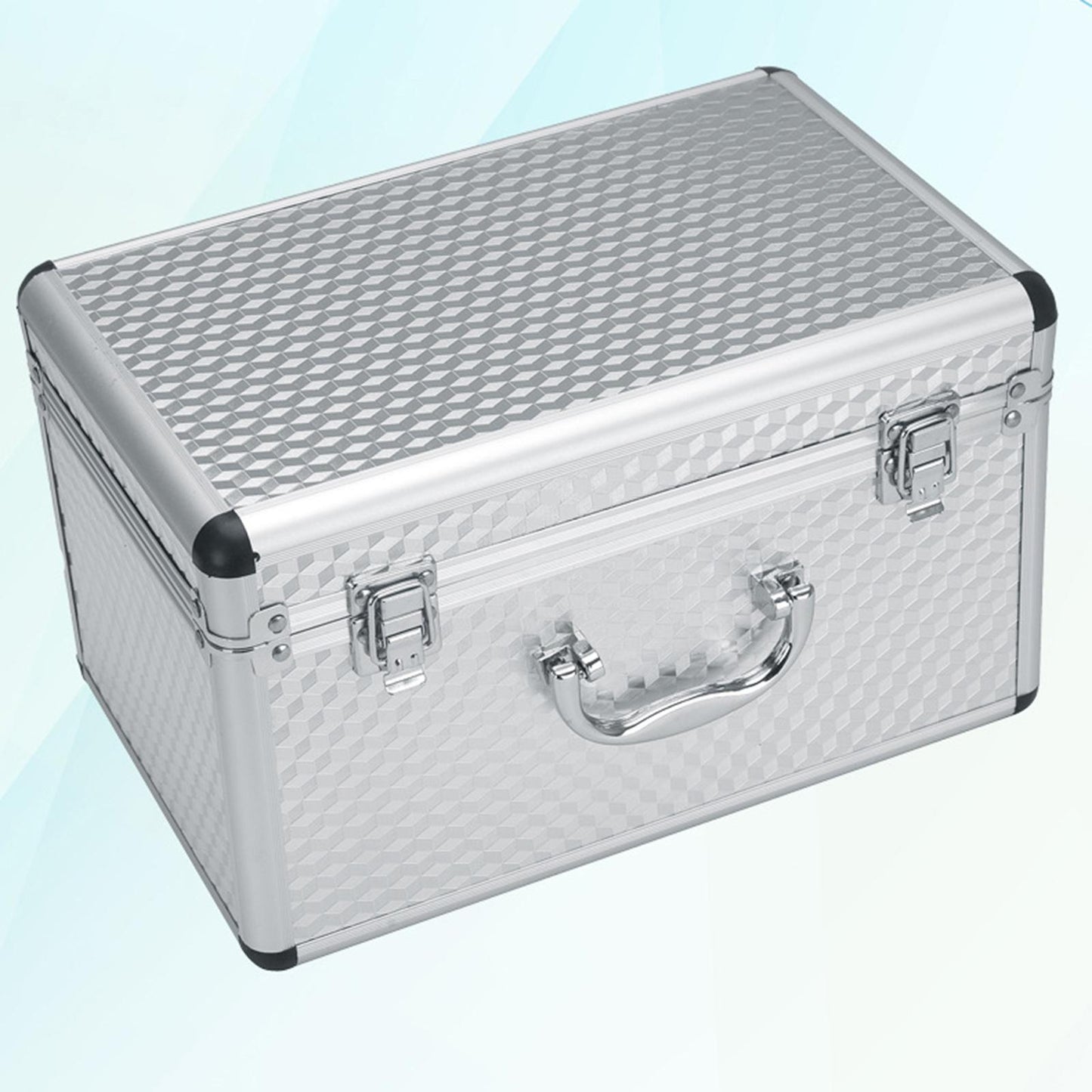 Shockproof Microphone Carry Case Foam Compartment Sturdy for Microphone 30 x 19.5 x 18.5cm