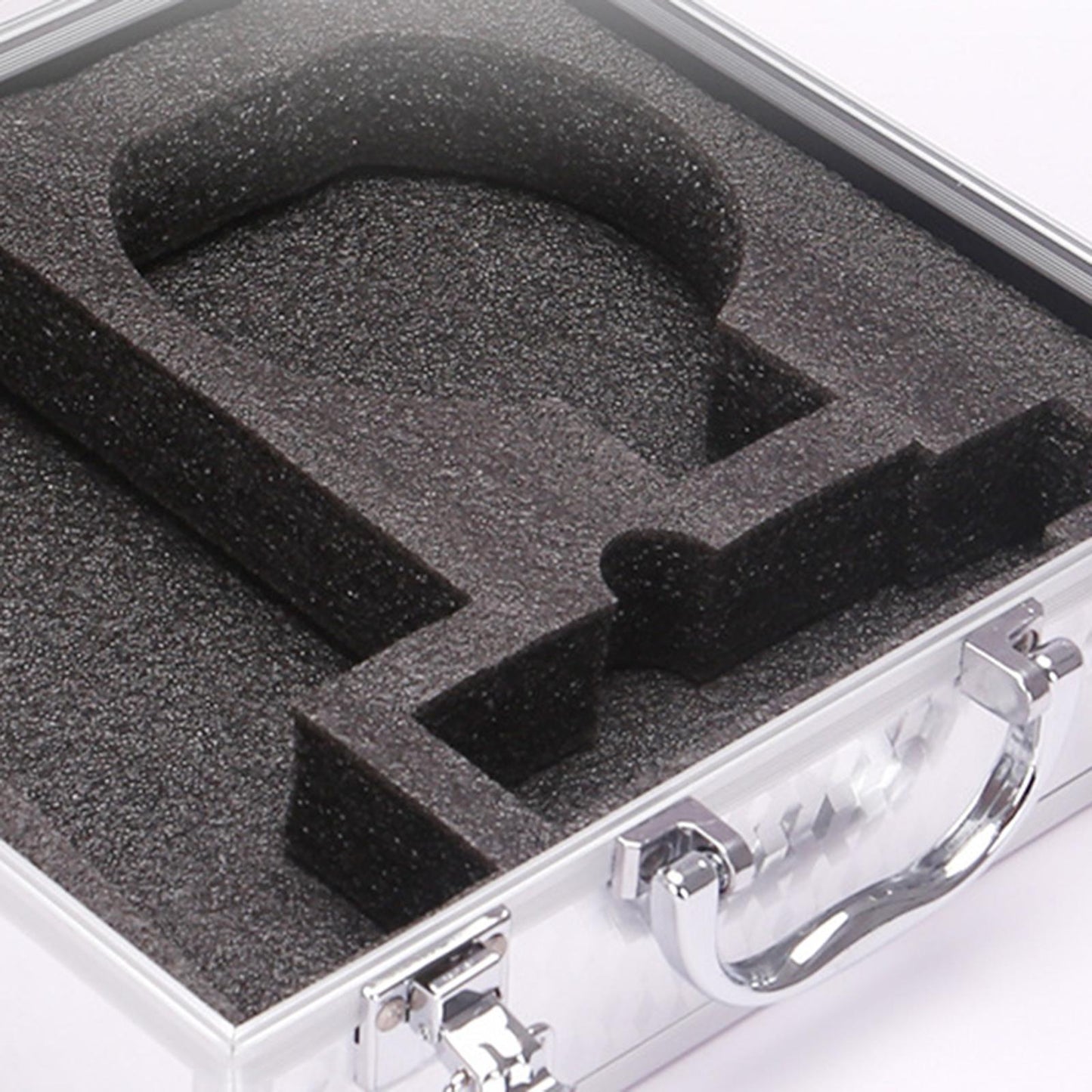 Shockproof Microphone Carry Case Foam Compartment Sturdy for Microphone 25.5 x 23cm