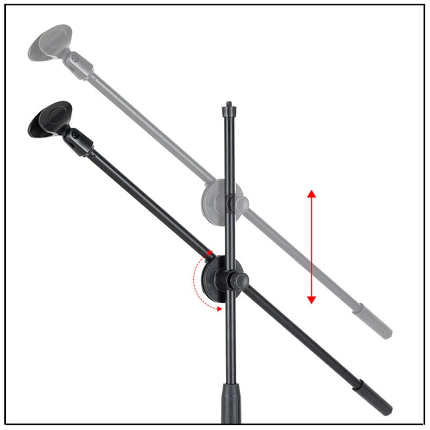 Microphone Crossbar Adjustable for Live Broadcast Stage Performance Singing