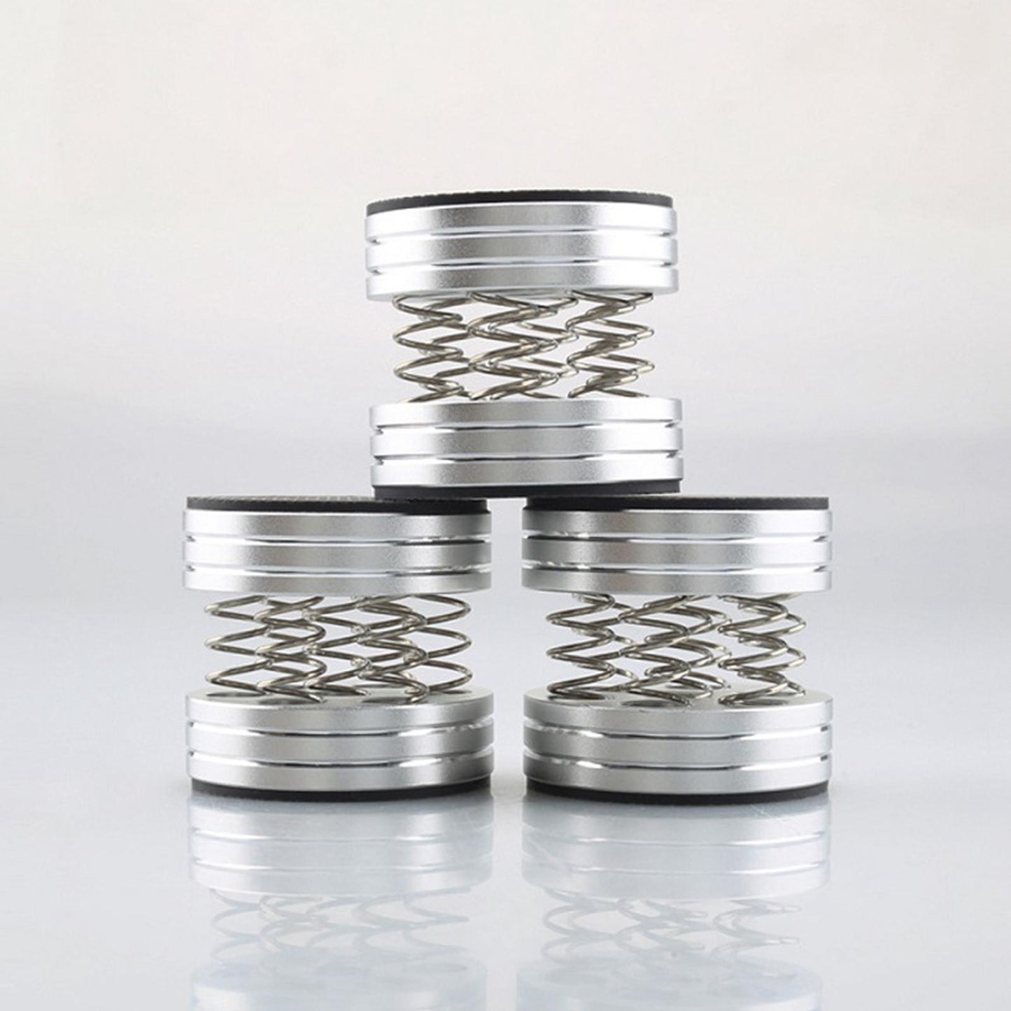 HiFi Audio Stand Feet Isolation HiFi Amplifier for Spring Vibration Absorber argent